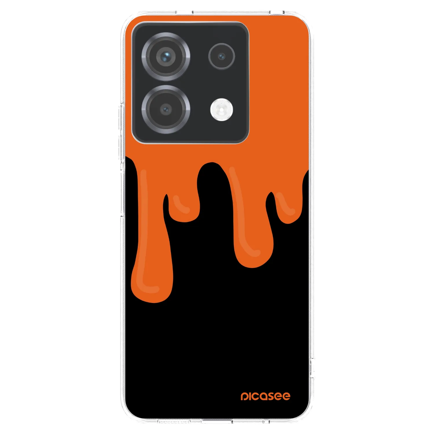 Picasee διαφανής θήκη σιλικόνης Xiaomi Poco X6 - Orange spooky
