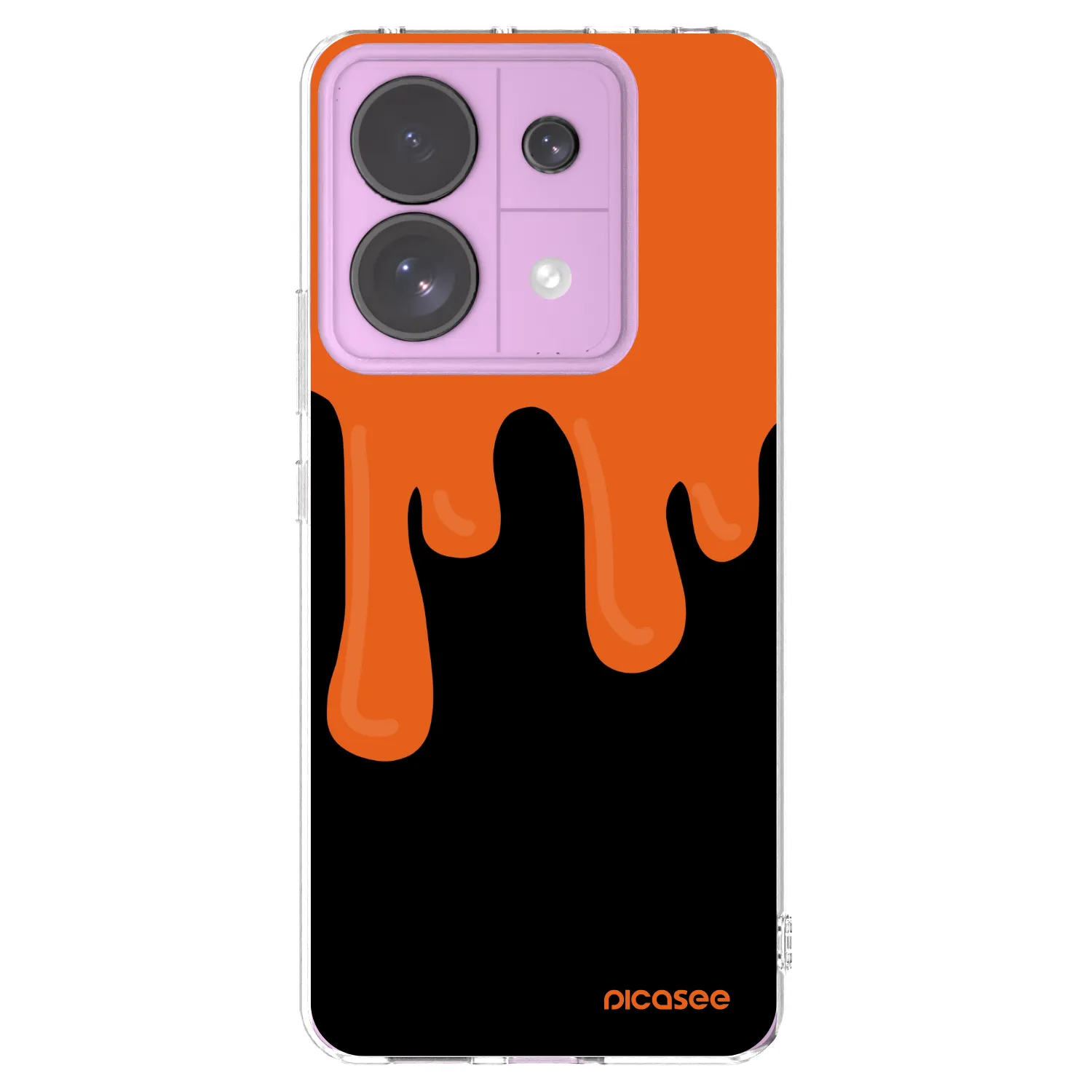Picasee διαφανής θήκη σιλικόνης Xiaomi Redmi Note 13 Pro 5G - Orange spooky