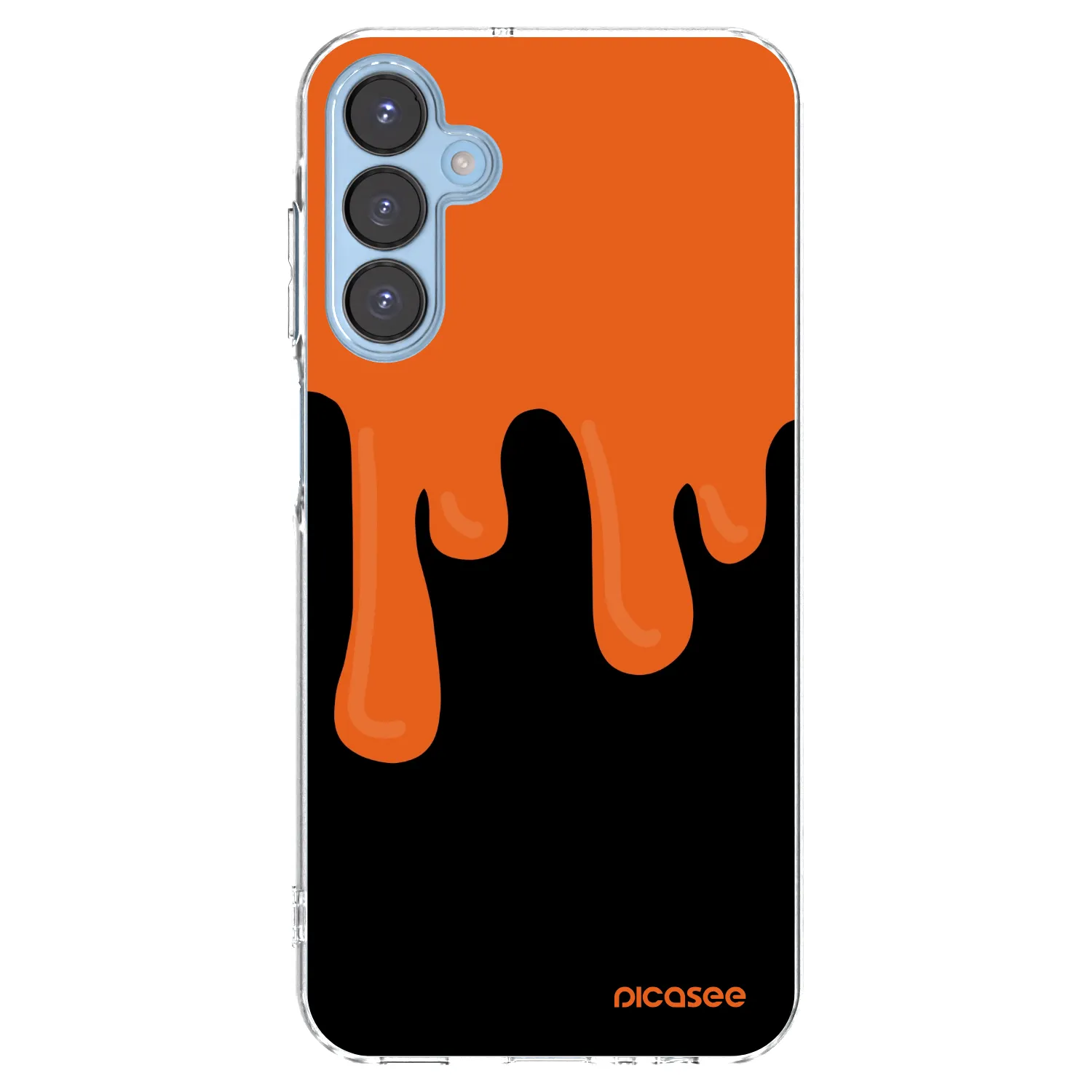 Picasee διαφανής θήκη σιλικόνης Samsung Galaxy A15 A156B 5G - Orange spooky
