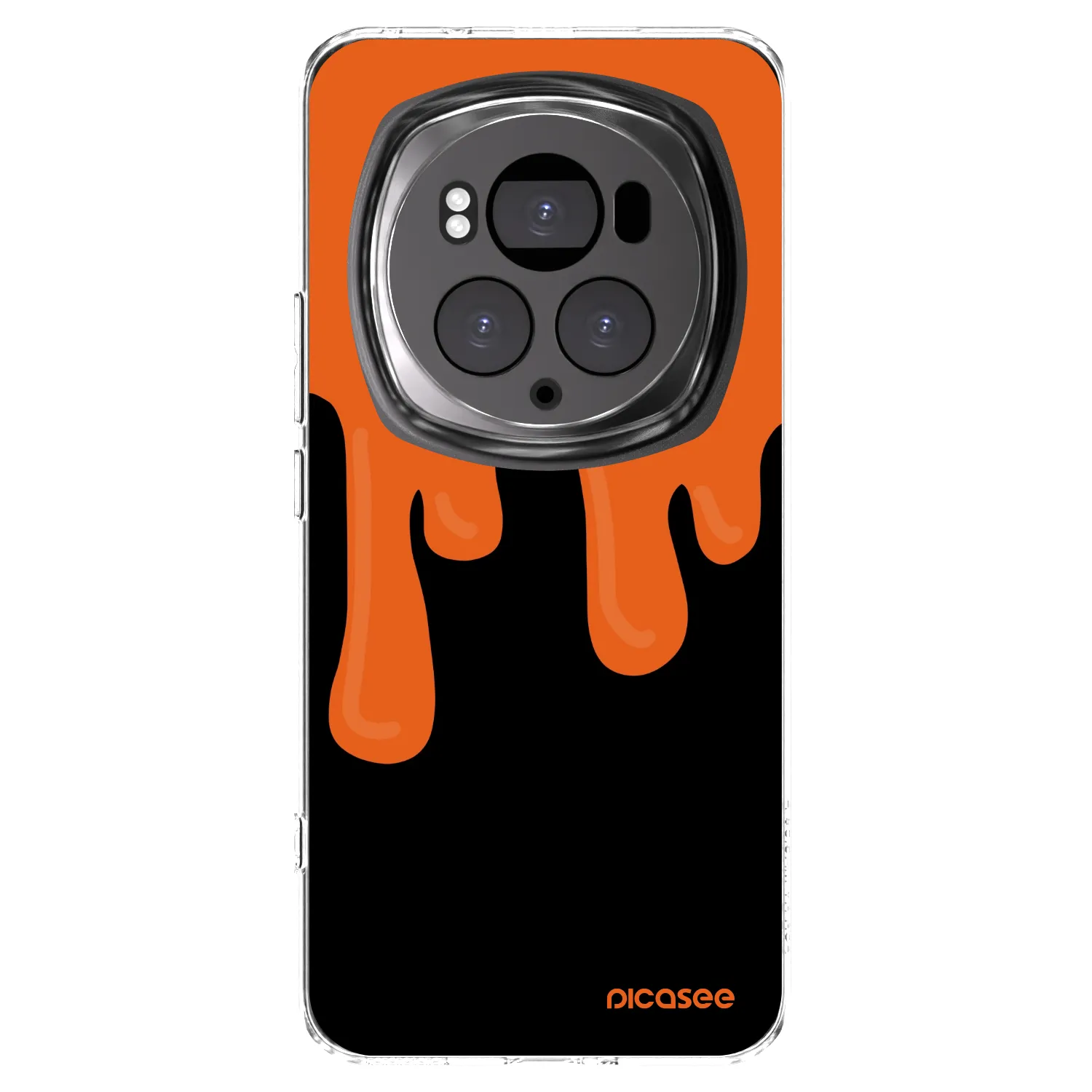 Picasee διαφανής θήκη σιλικόνης Honor Magic6 Pro - Orange spooky