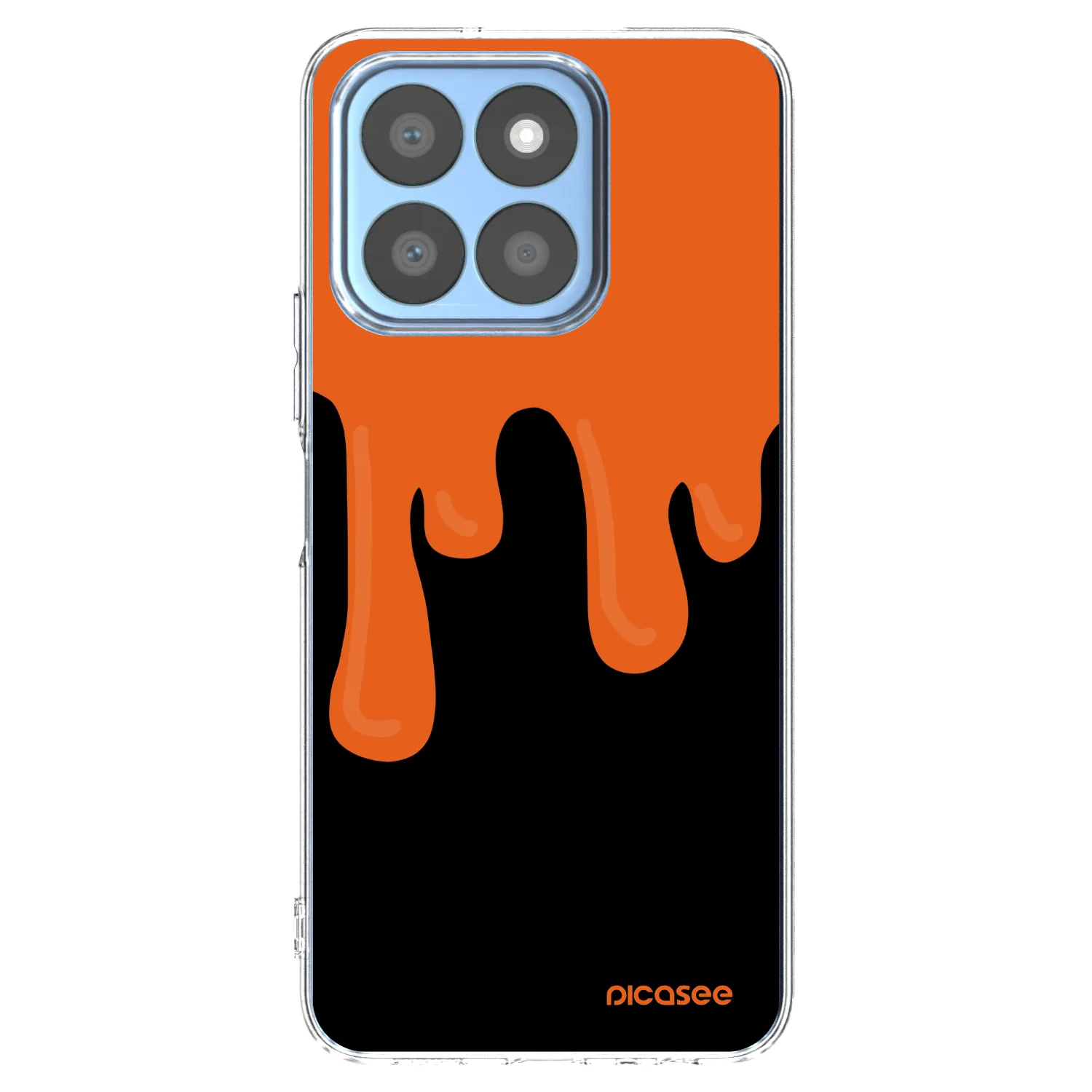 Picasee διαφανής θήκη σιλικόνης Honor X8b - Orange spooky