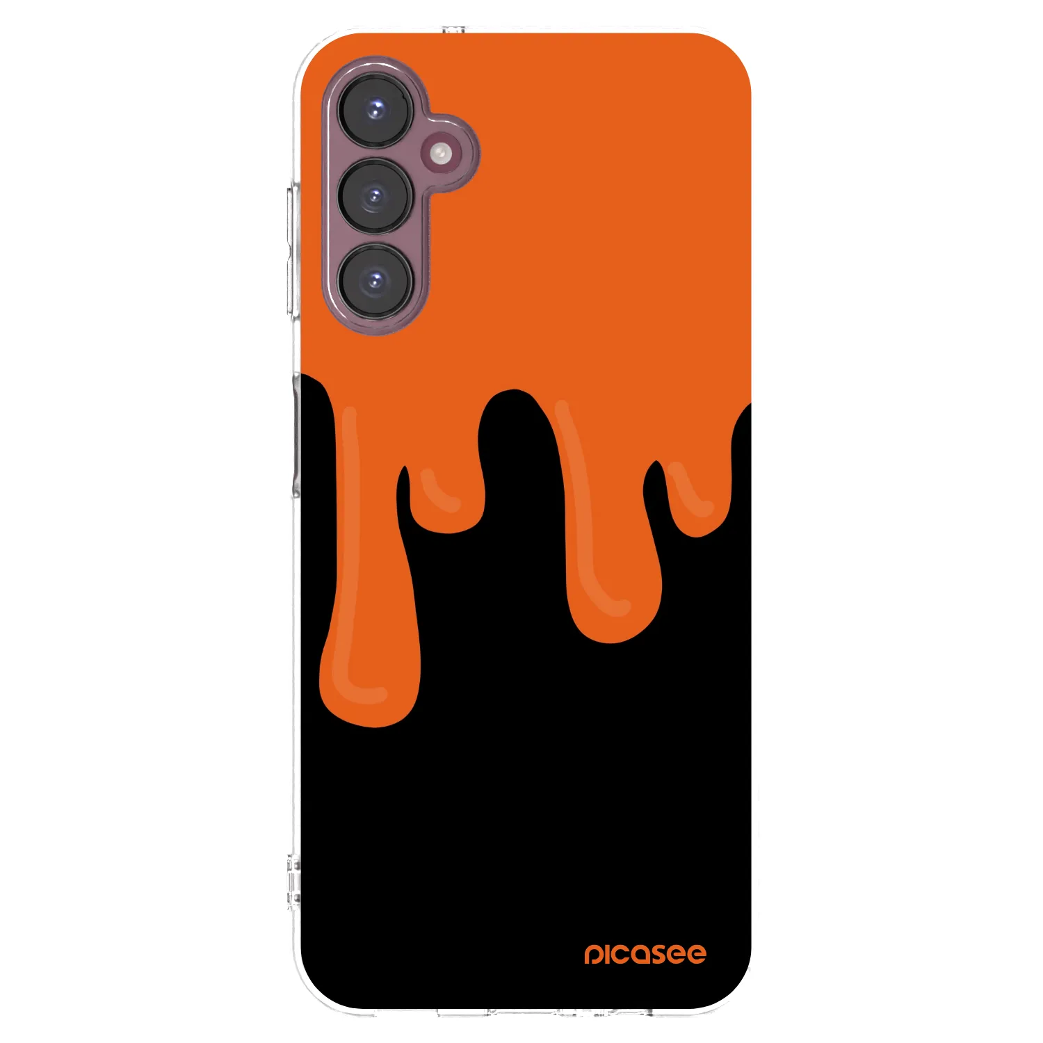 Picasee διαφανής θήκη σιλικόνης Samsung Galaxy A05s A057G - Orange spooky