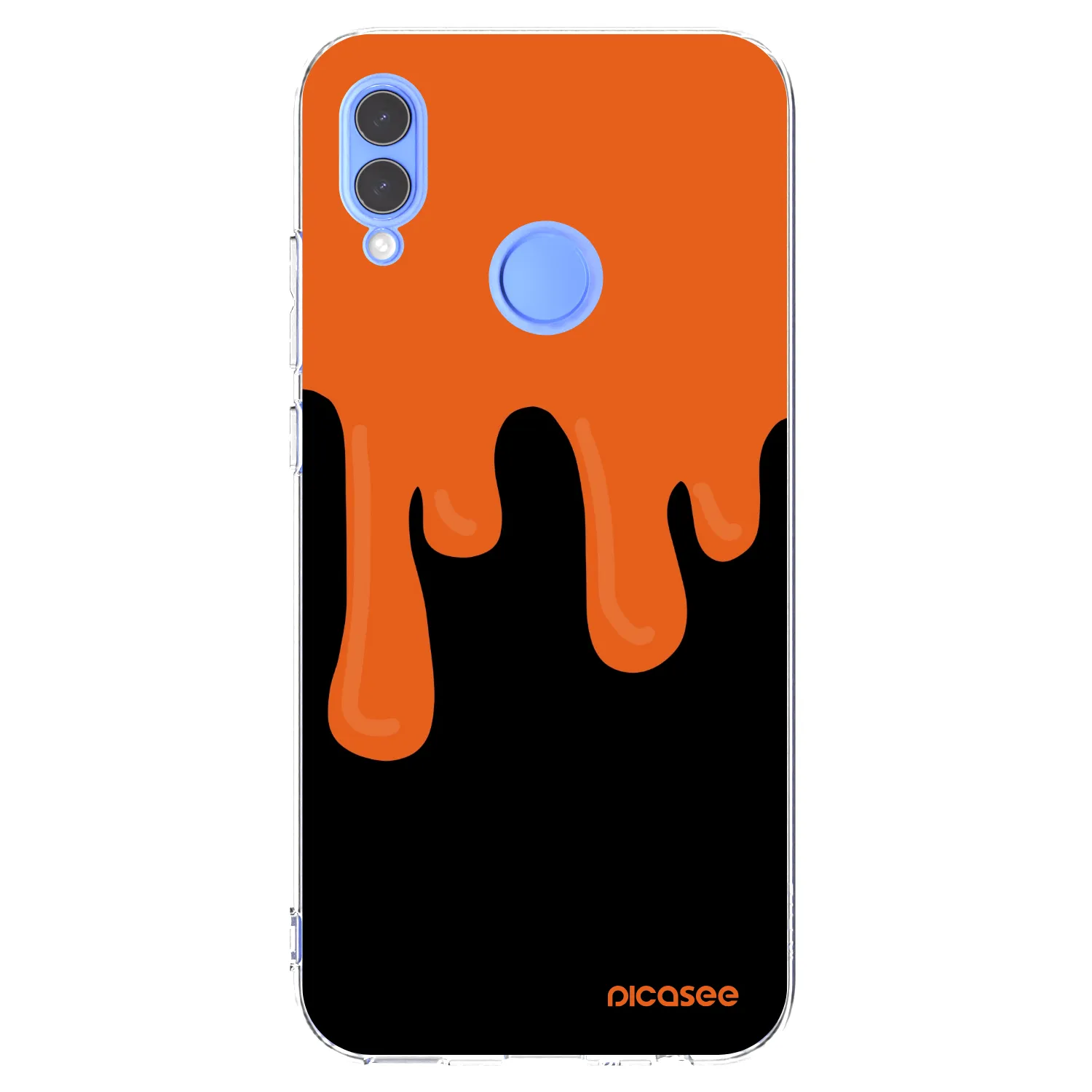 Picasee διαφανής θήκη σιλικόνης Honor 10 Lite - Orange spooky