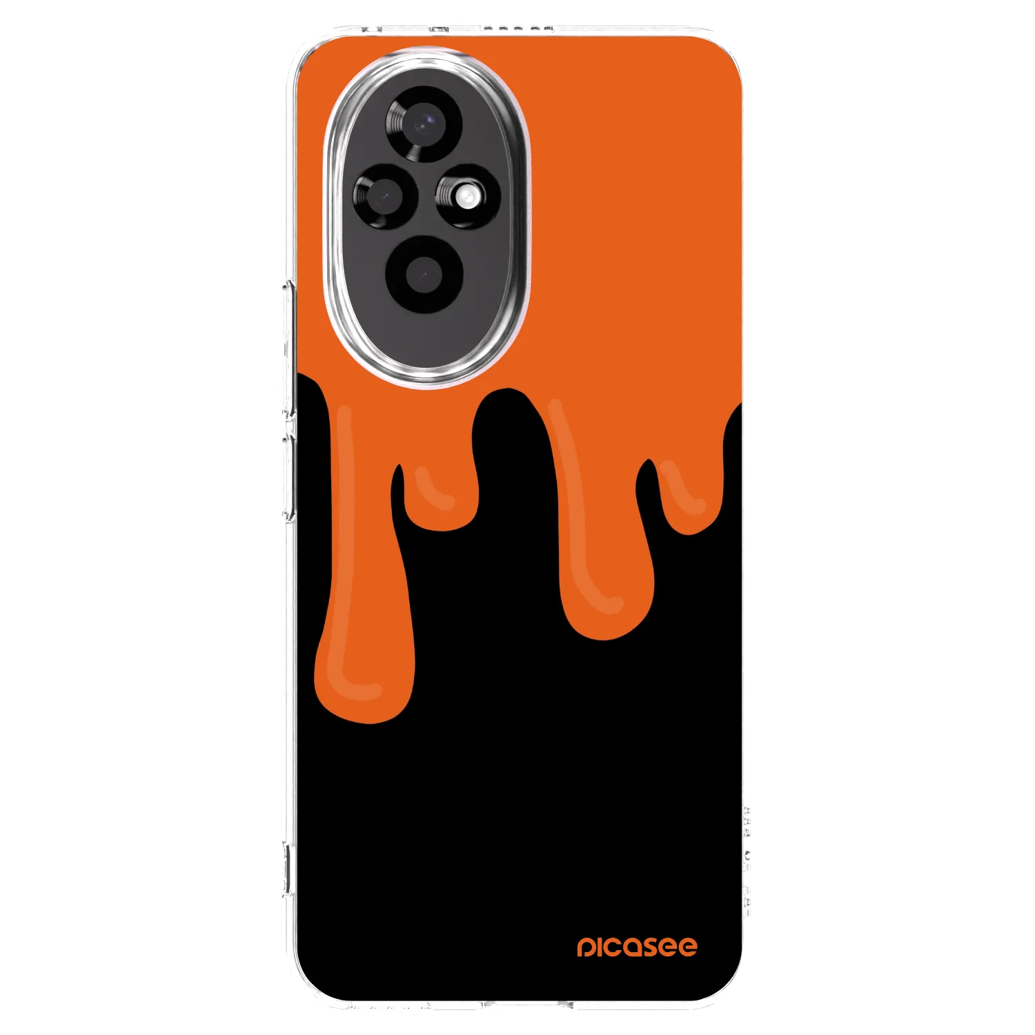 Picasee διαφανής θήκη σιλικόνης Honor 200 5G - Orange spooky