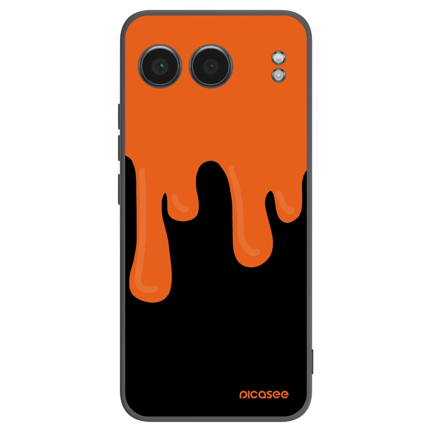 Picasee Μαύρη θήκη σιλικόνης για OnePlus Nord 4 - Orange spooky