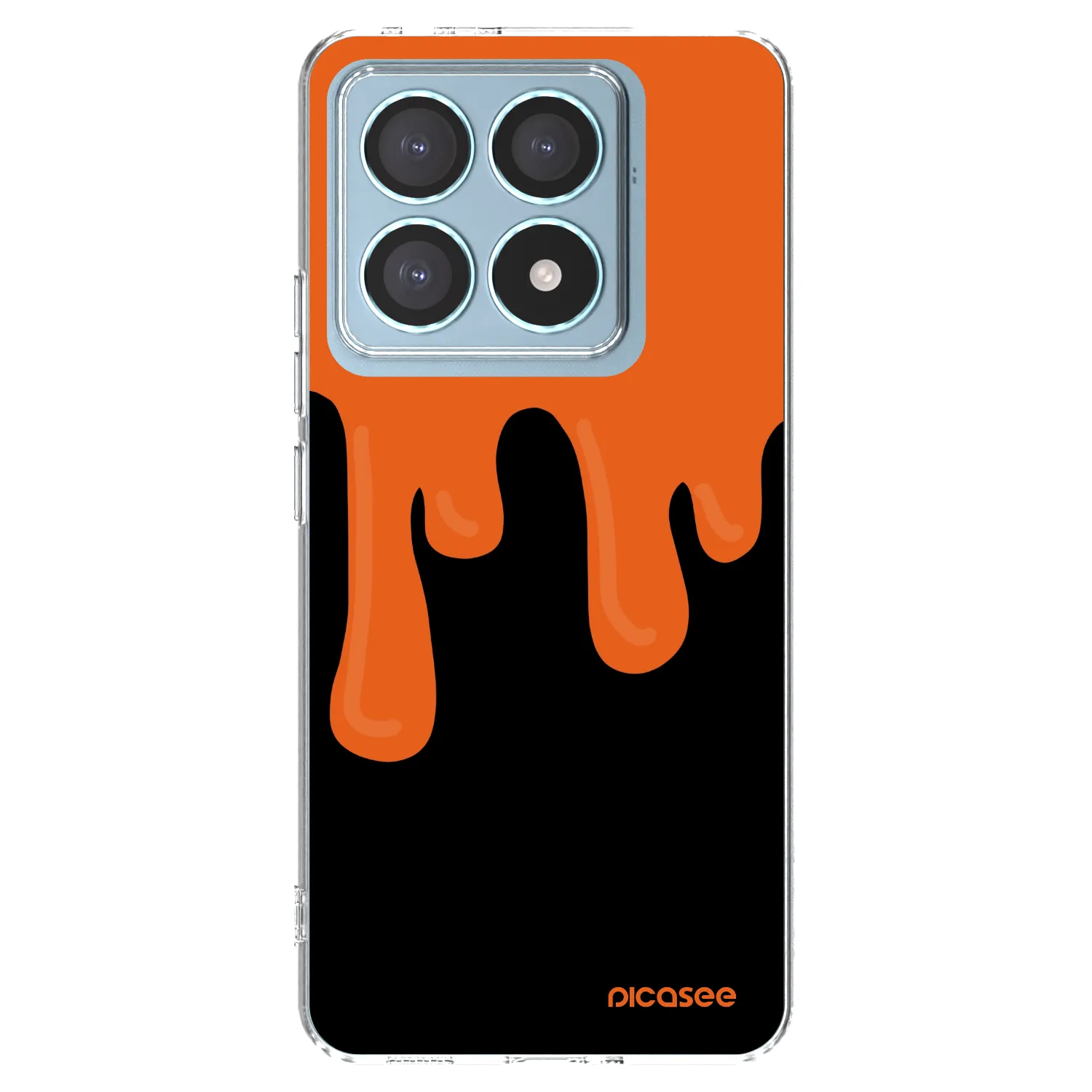 Picasee διαφανής θήκη σιλικόνης Xiaomi 14T Pro - Orange spooky