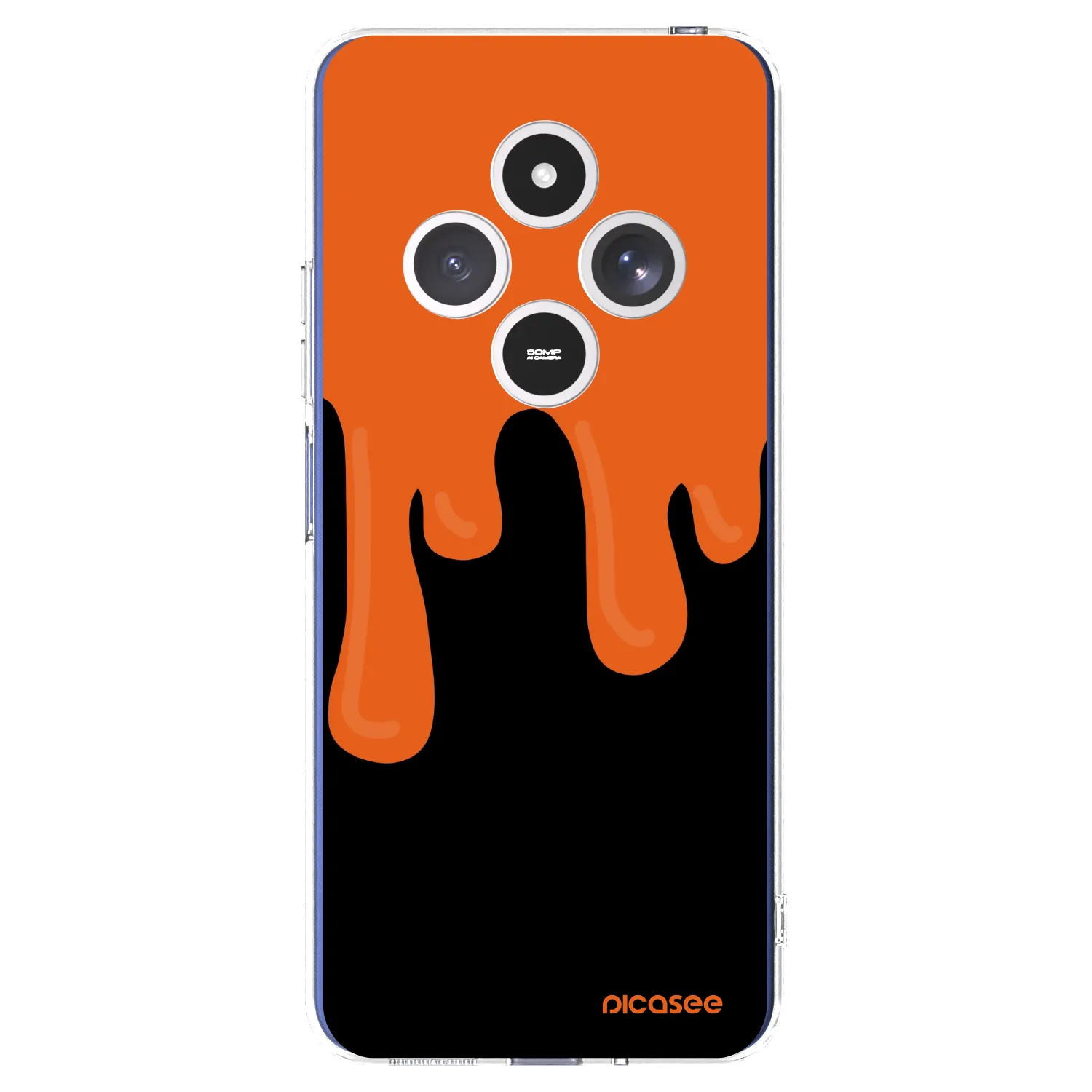 Picasee διαφανής θήκη σιλικόνης Xiaomi Redmi 14C - Orange spooky
