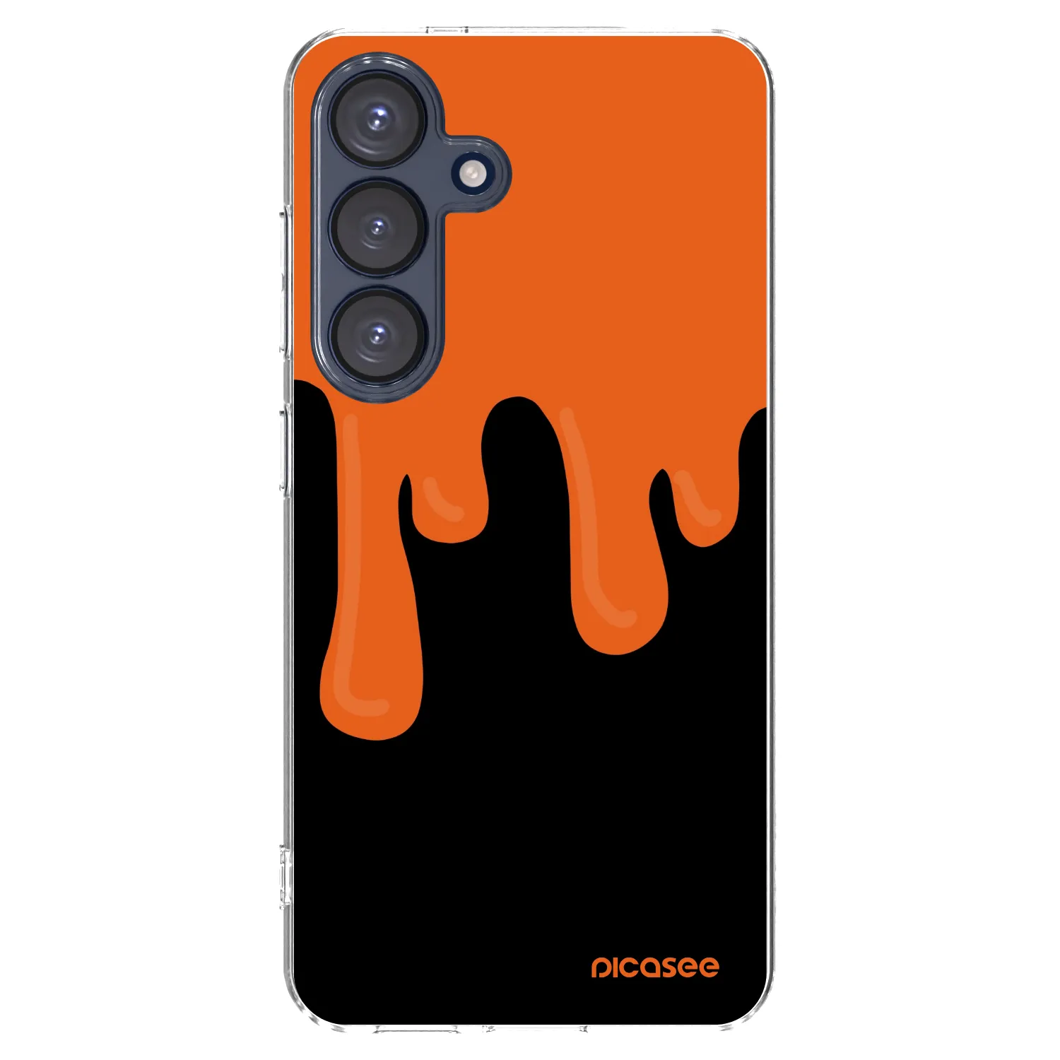 Picasee διαφανής θήκη σιλικόνης Samsung Galaxy S25 5G - Orange spooky
