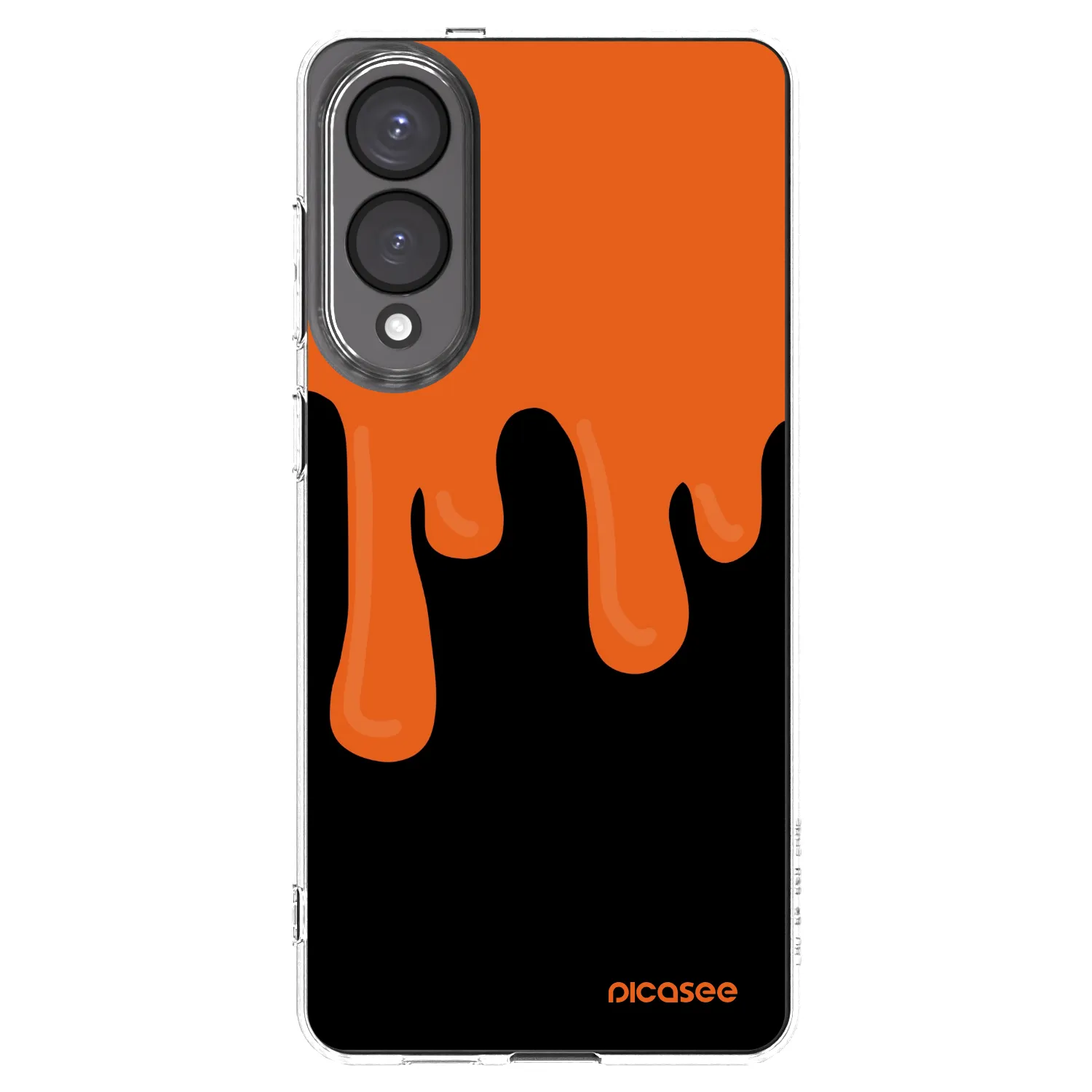 Picasee διαφανής θήκη σιλικόνης Samsung Galaxy S25 Edge 5G - Orange spooky