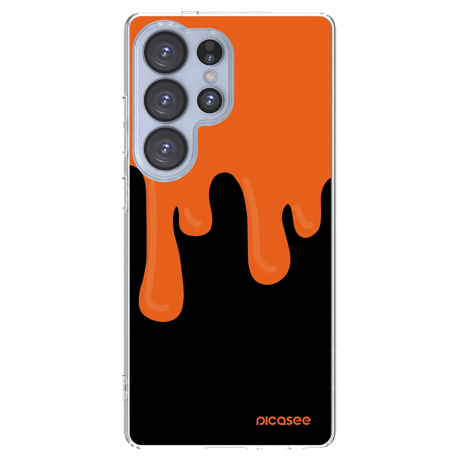 Picasee διαφανής θήκη σιλικόνης Samsung Galaxy S25 Ultra 5G - Orange spooky