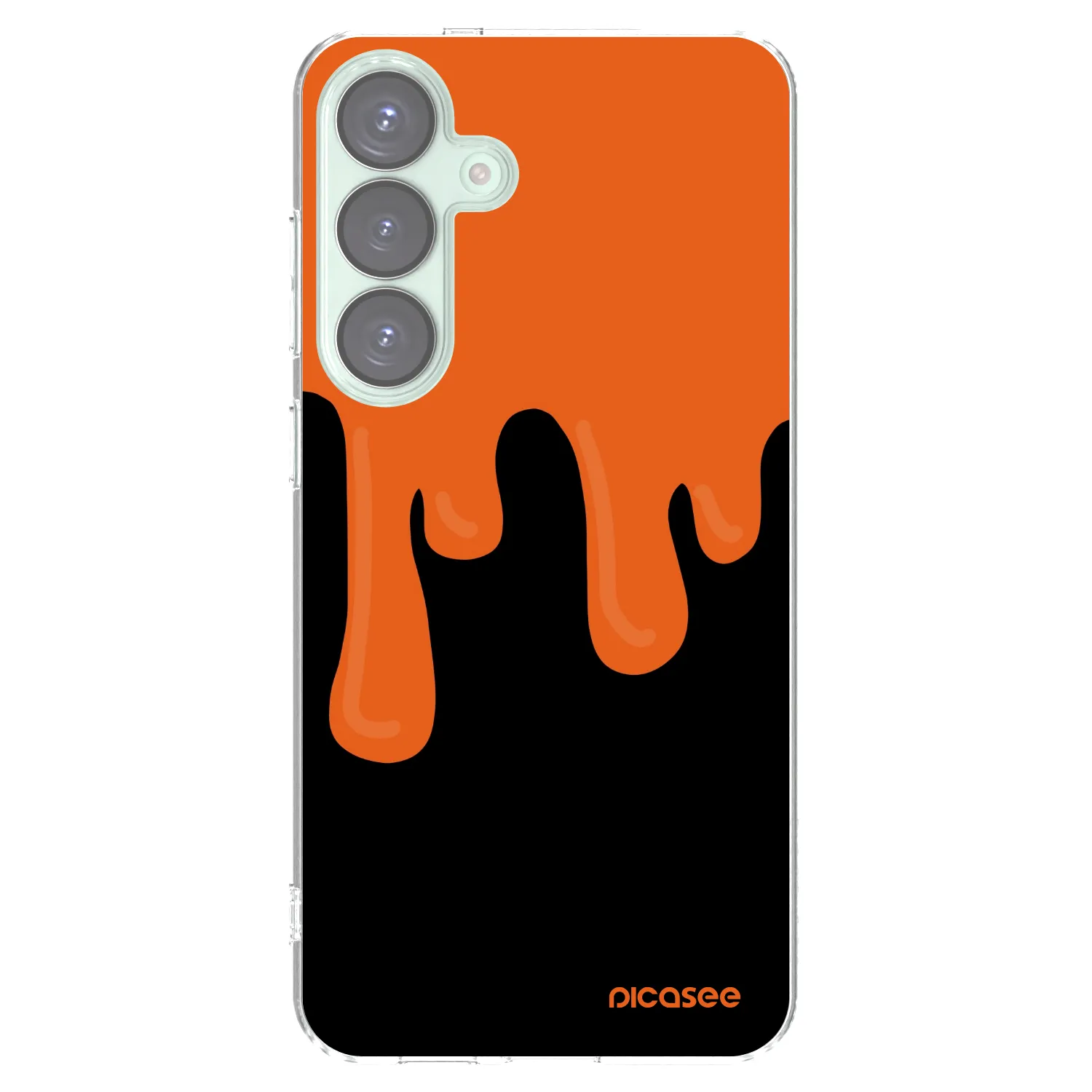 Picasee διαφανής θήκη σιλικόνης Samsung Galaxy S25+ 5G - Orange spooky