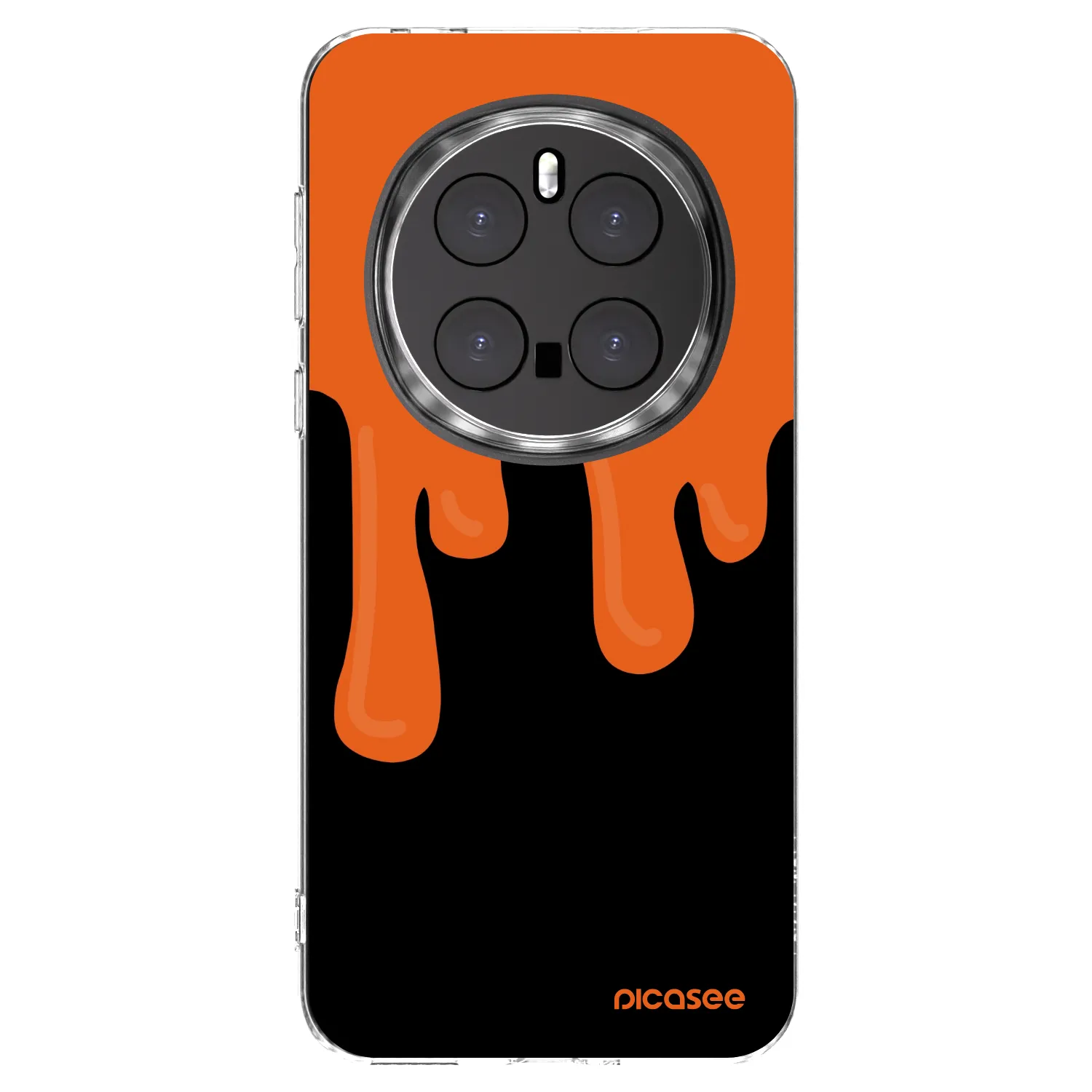 Picasee διαφανής θήκη σιλικόνης Honor Magic7 Pro 5G - Orange spooky