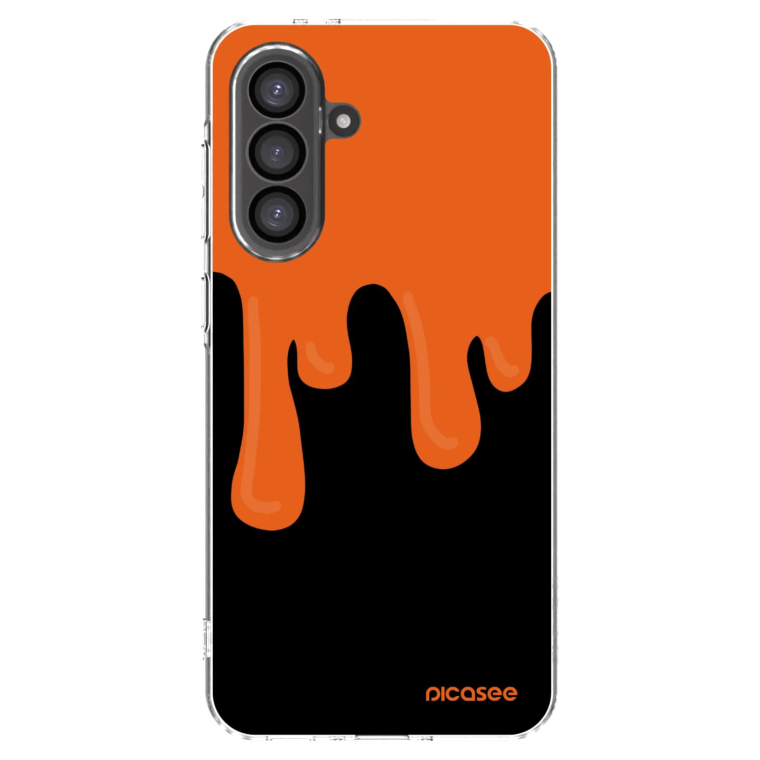 Picasee διαφανής θήκη σιλικόνης Samsung Galaxy A56 5G A566B - Orange spooky