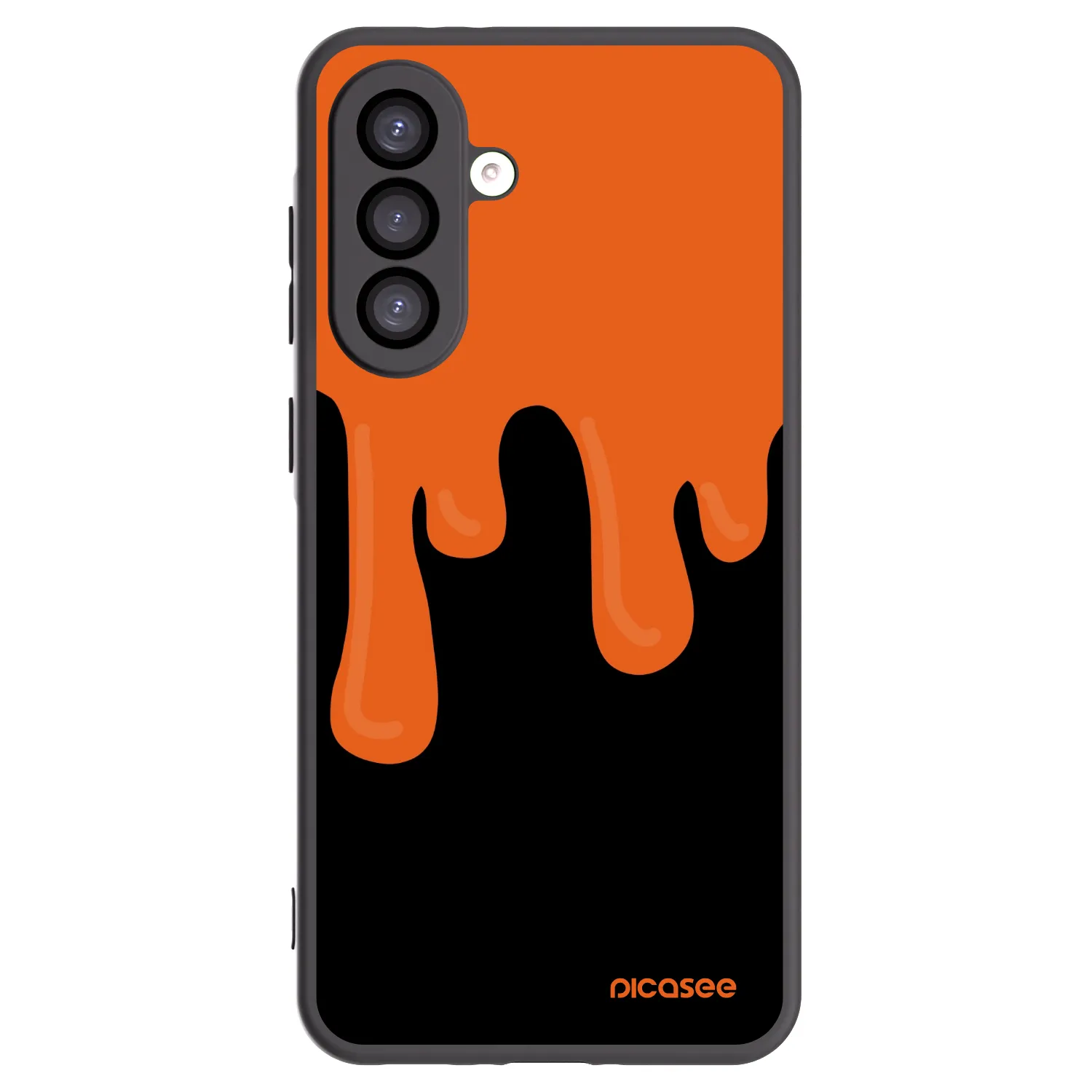 Picasee Μαύρη θήκη σιλικόνης για Samsung Galaxy A26 5G A266B - Orange spooky