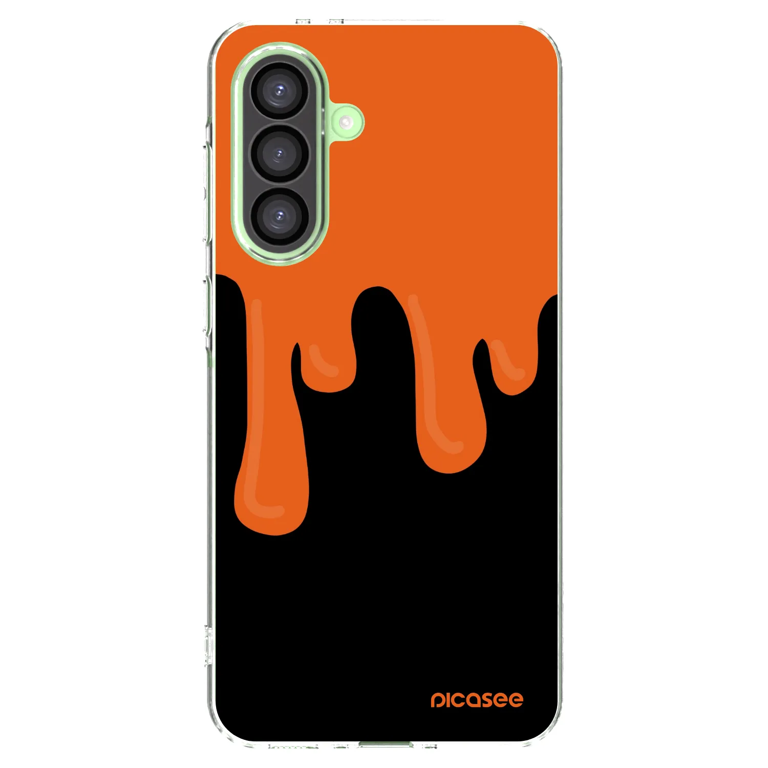 Picasee διαφανής θήκη σιλικόνης Samsung Galaxy A26 5G A266B - Orange spooky