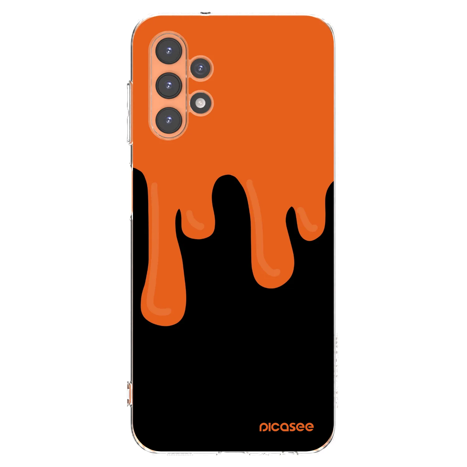 Picasee διαφανής θήκη σιλικόνης Samsung Galaxy A13 5G - Orange spooky