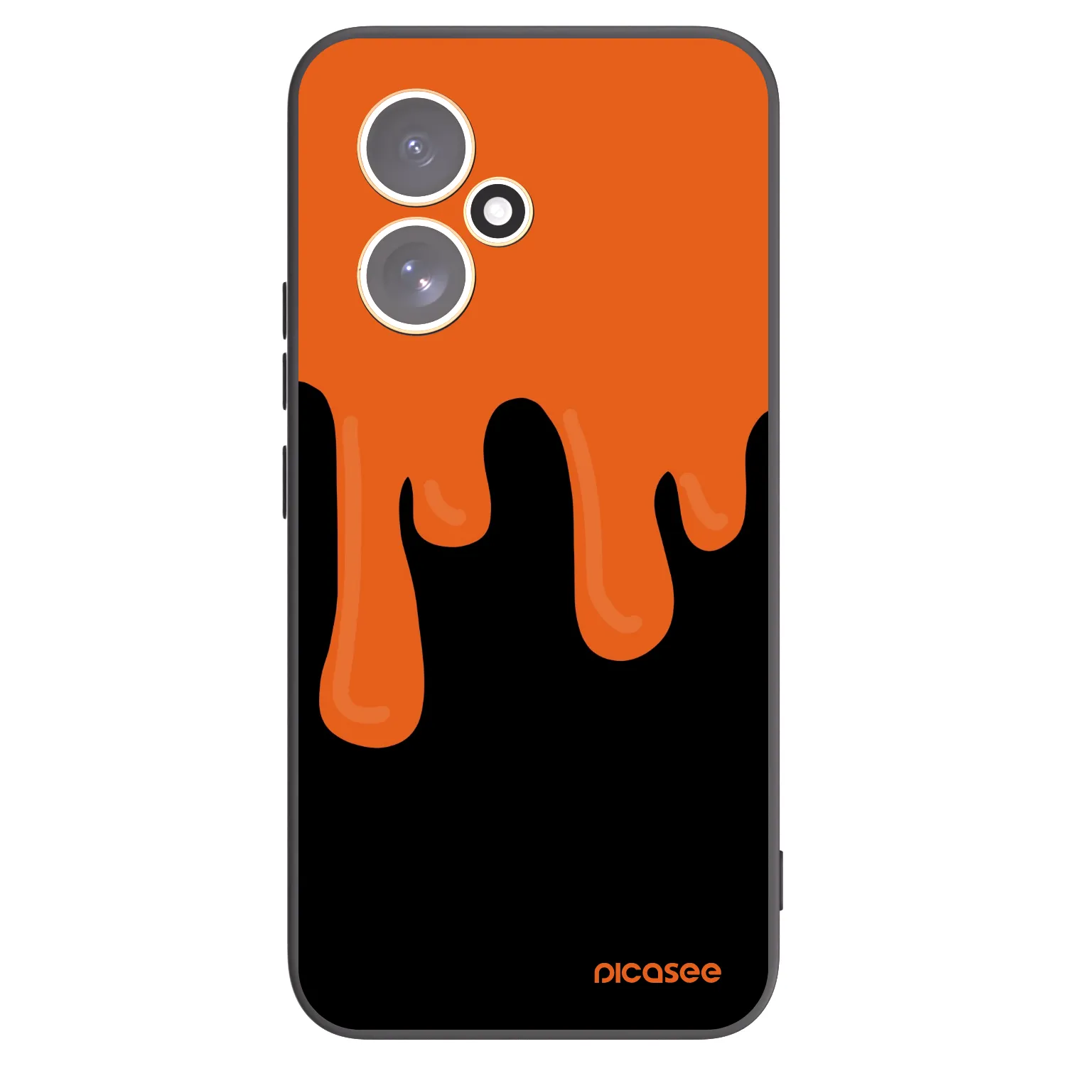 Picasee Μαύρη θήκη σιλικόνης για Honor 400 5G - Orange spooky