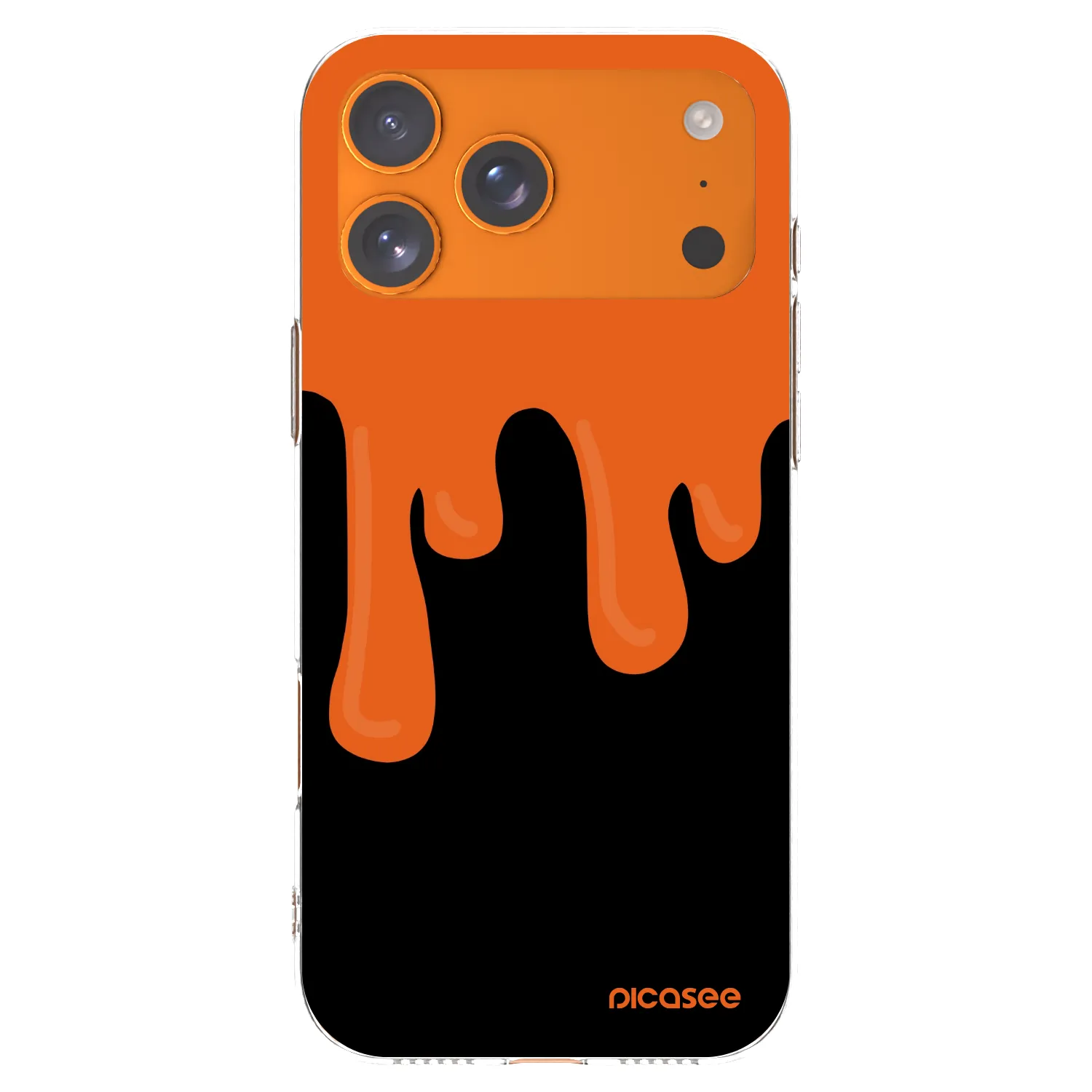 Picasee διαφανής θήκη σιλικόνης Apple iPhone 17 Pro Max - Orange spooky