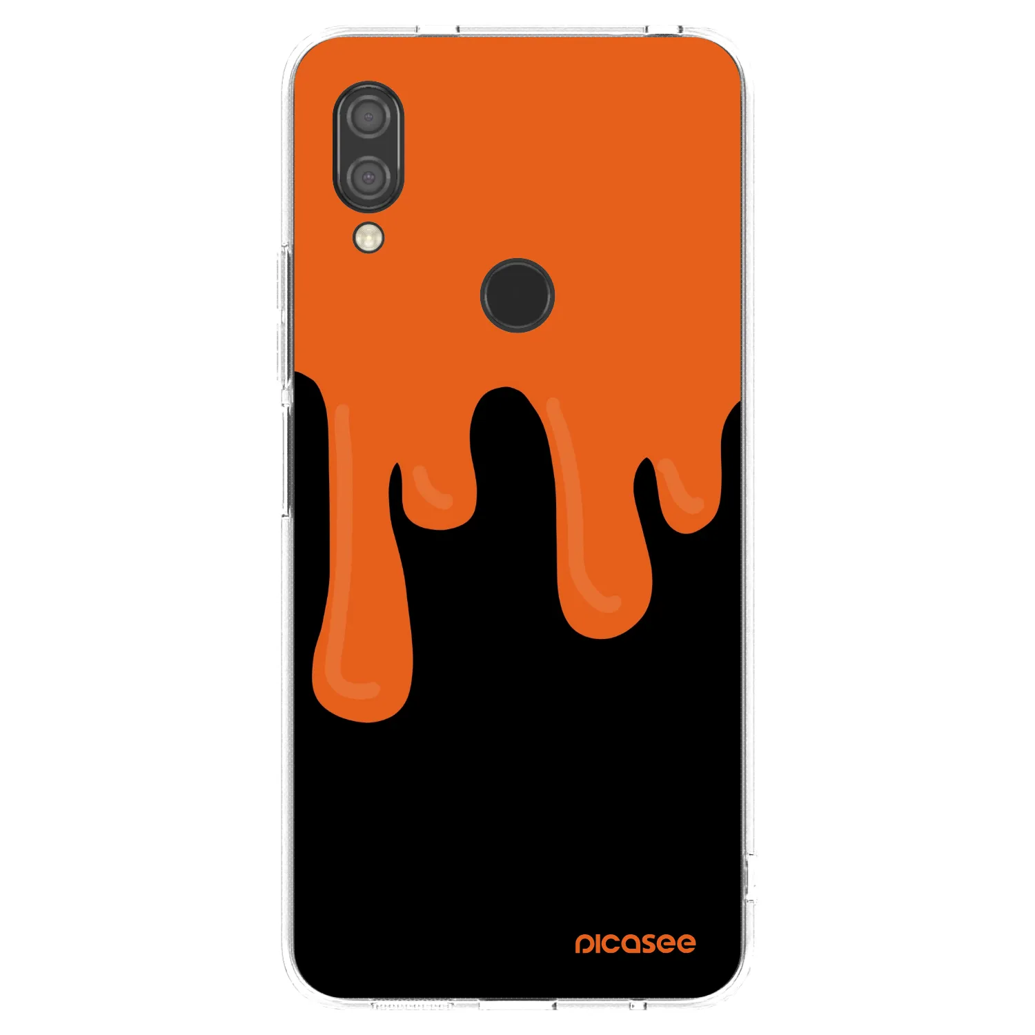 Picasee διαφανής θήκη σιλικόνης Xiaomi Redmi 7 - Orange spooky