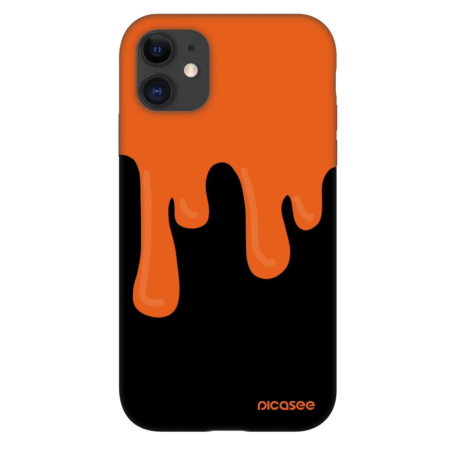Picasee Fashion Case για Apple iPhone 11 - Orange spooky