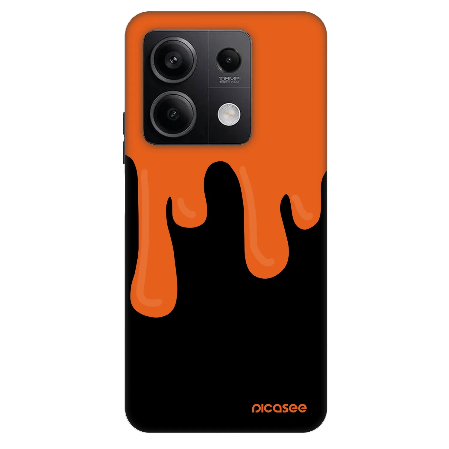 Picasee Fashion Case για Xiaomi Redmi Note 13 5G - Orange spooky