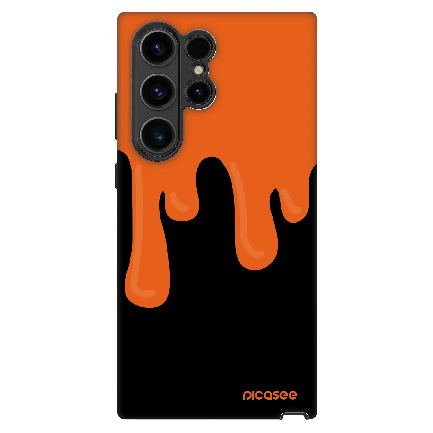 Picasee Fashion Case για Samsung Galaxy S23 Ultra 5G - Orange spooky