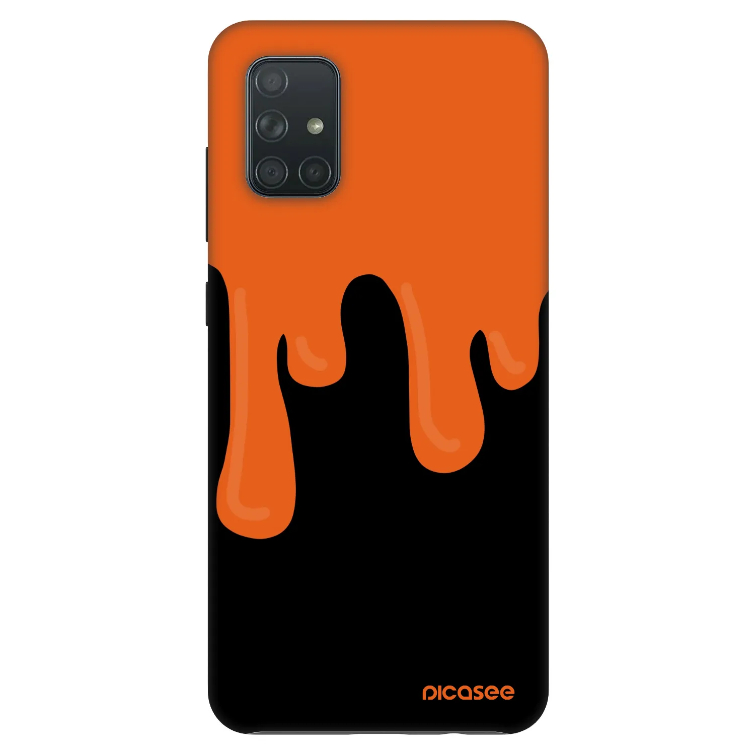 Picasee Fashion Case για Samsung Galaxy A71 A715F - Orange spooky
