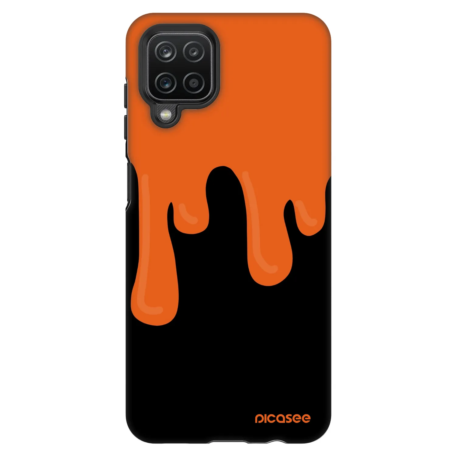 Picasee Fashion Case για Samsung Galaxy A12 A125F - Orange spooky