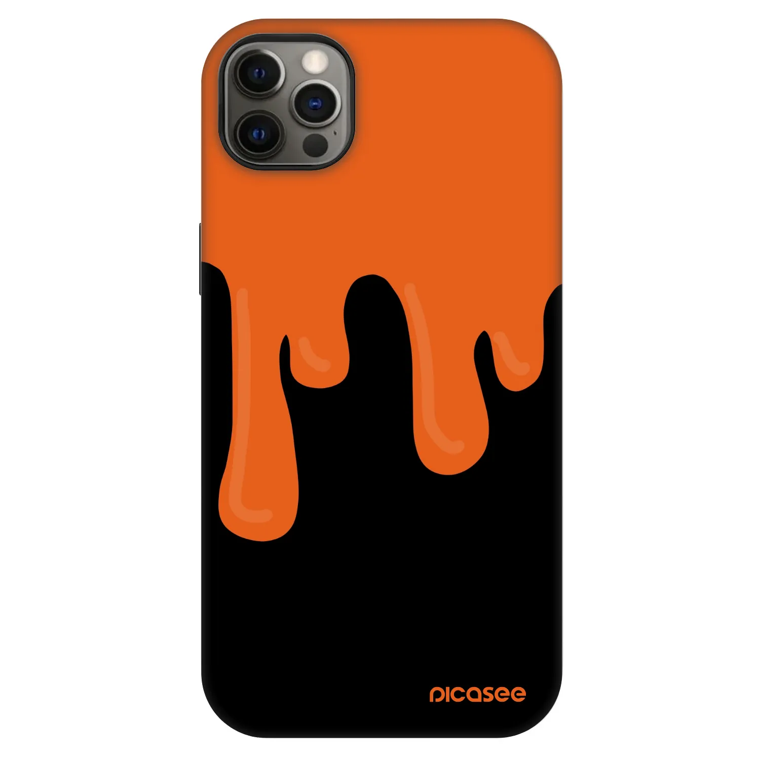 Picasee Fashion Case MagSafe για Apple iPhone 12 Pro Max - Orange spooky