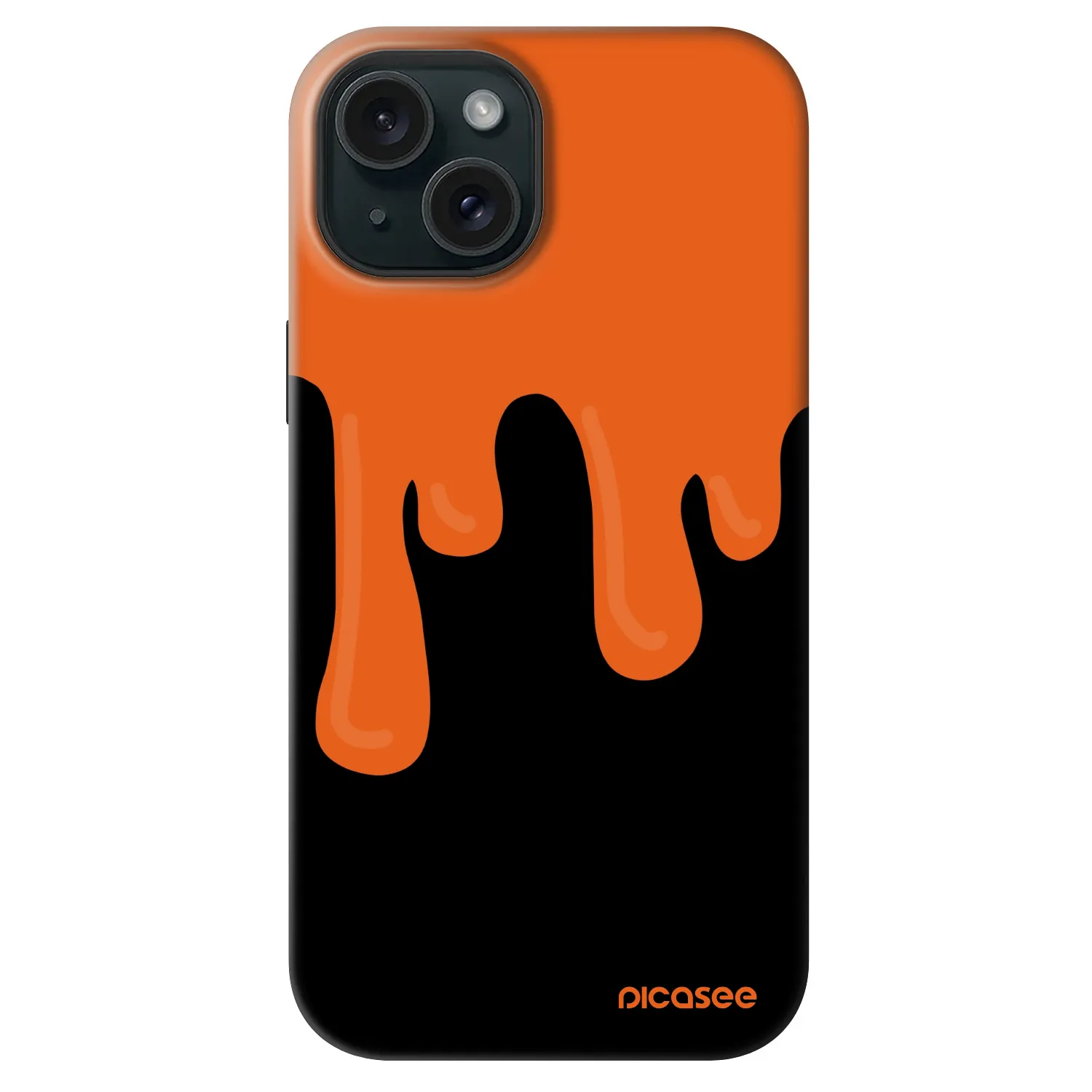 Picasee Fashion Case MagSafe για Apple iPhone 14 - Orange spooky