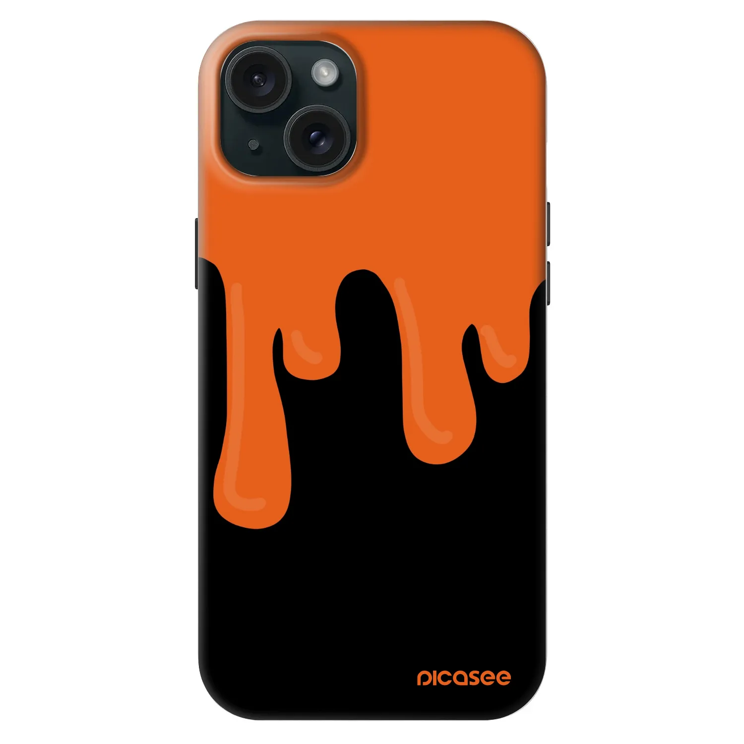 Picasee Fashion Case MagSafe για Apple iPhone 15 Plus - Orange spooky
