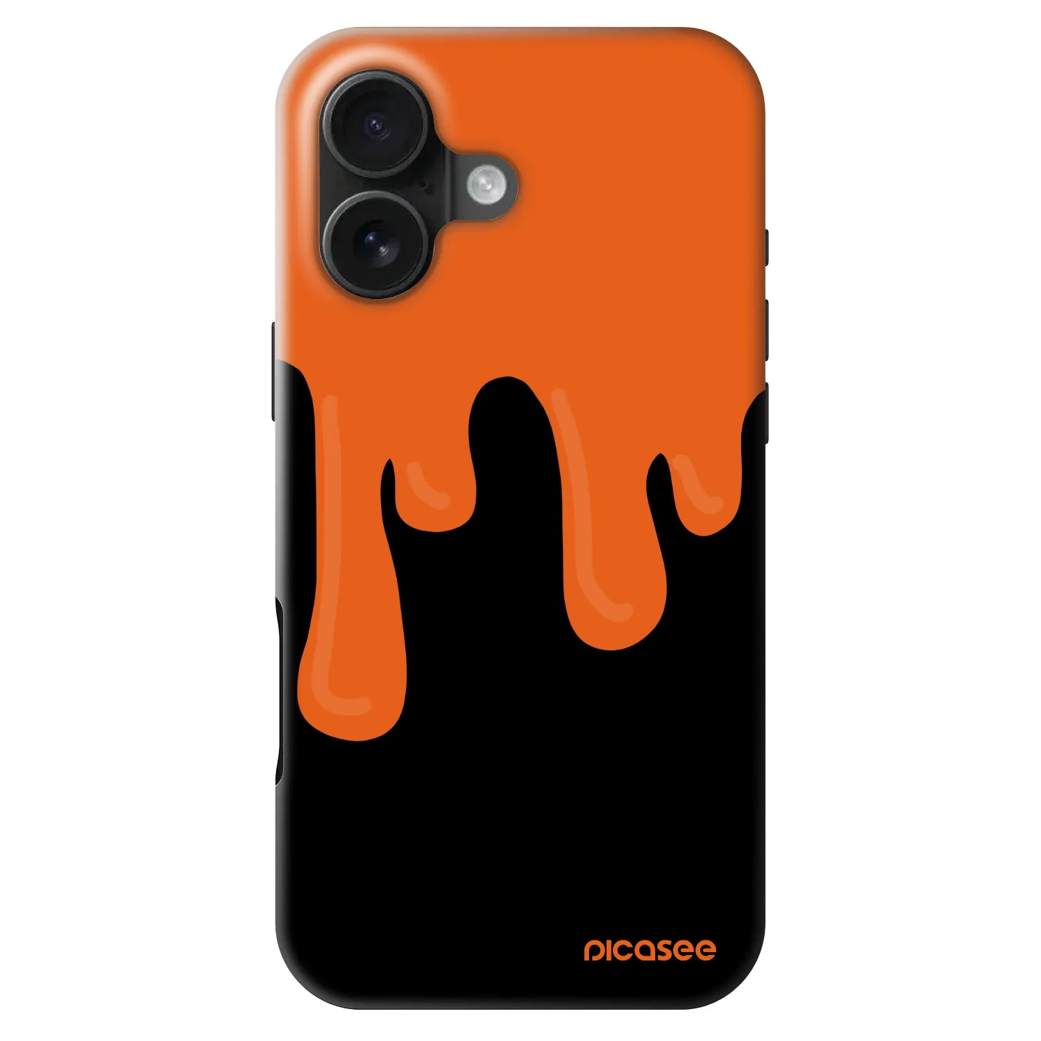 Picasee Fashion Case MagSafe για Apple iPhone 16 - Orange spooky