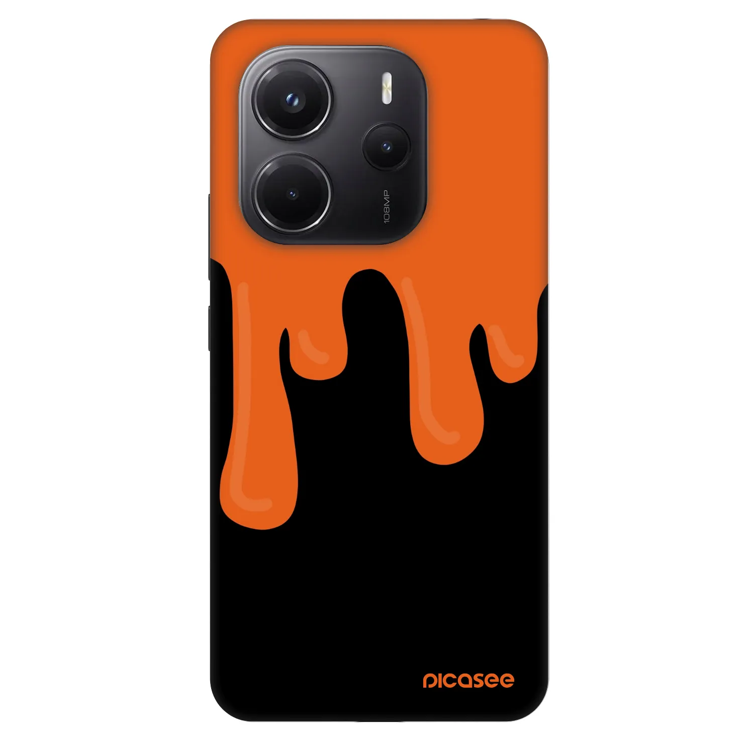 Picasee Fashion Case για Xiaomi Redmi Note 14 4G - Orange spooky