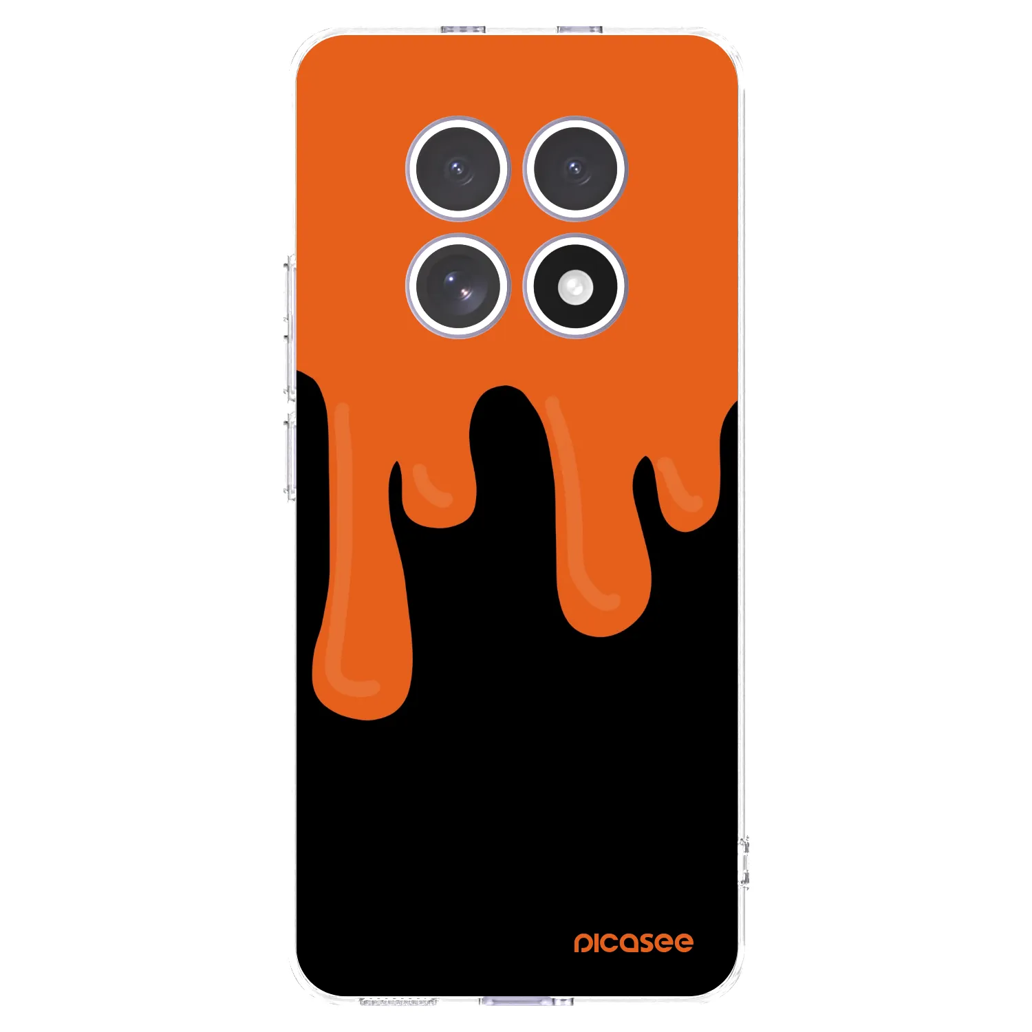Picasee διαφανής θήκη σιλικόνης Xiaomi Redmi Note 15 4G - Orange spooky