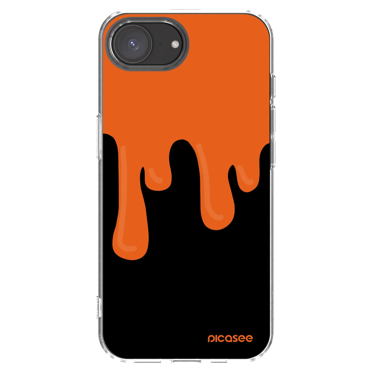 Picasee διαφανής θήκη σιλικόνης Apple iPhone 17e - Orange spooky