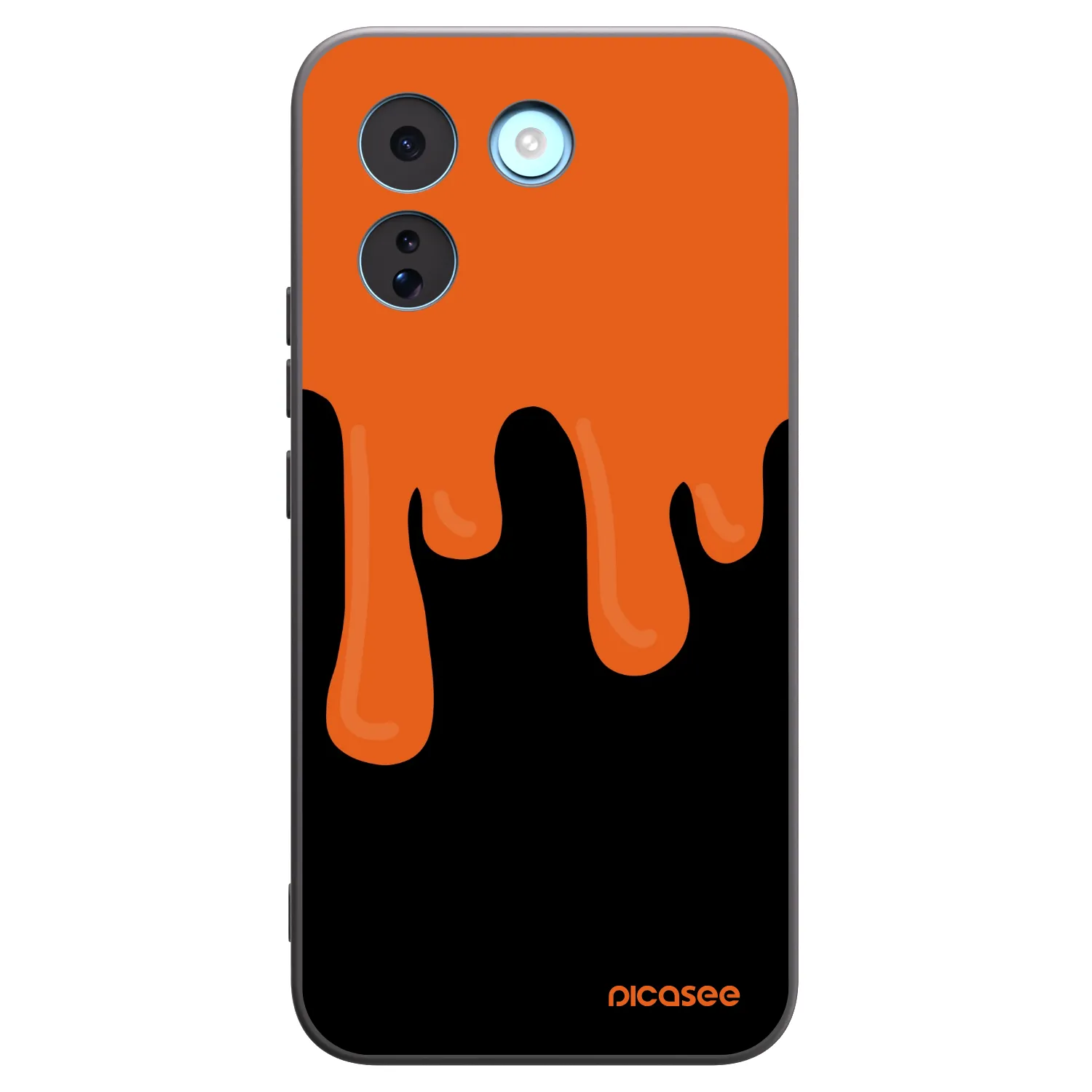 Picasee Μαύρη θήκη σιλικόνης για Xiaomi Redmi Note 17 Pro MAX 5G - Orange spooky