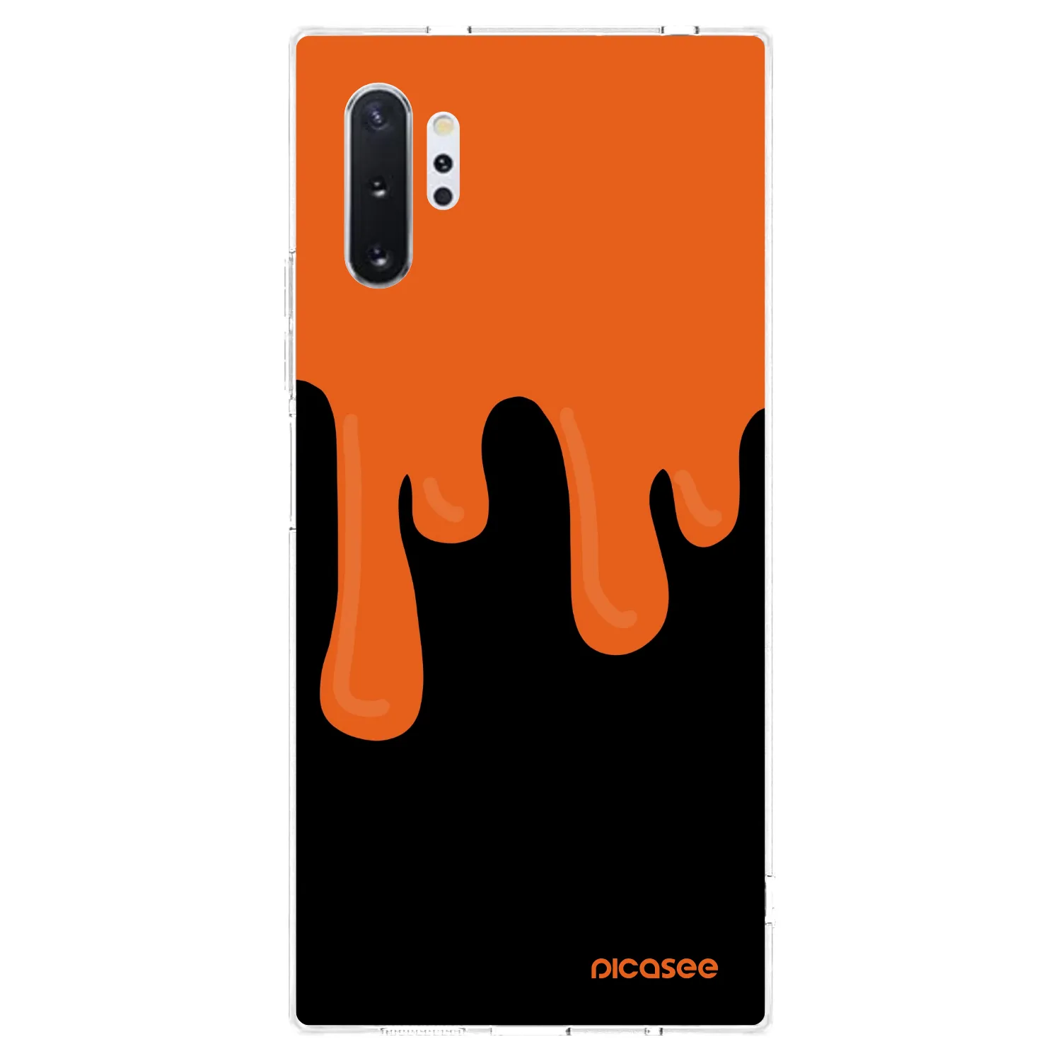 Picasee διαφανής θήκη σιλικόνης Samsung Galaxy Note 10+ N975F - Orange spooky