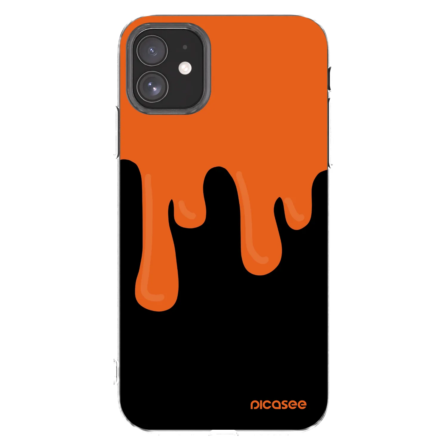 Picasee διαφανής θήκη σιλικόνης Apple iPhone 11 - Orange spooky