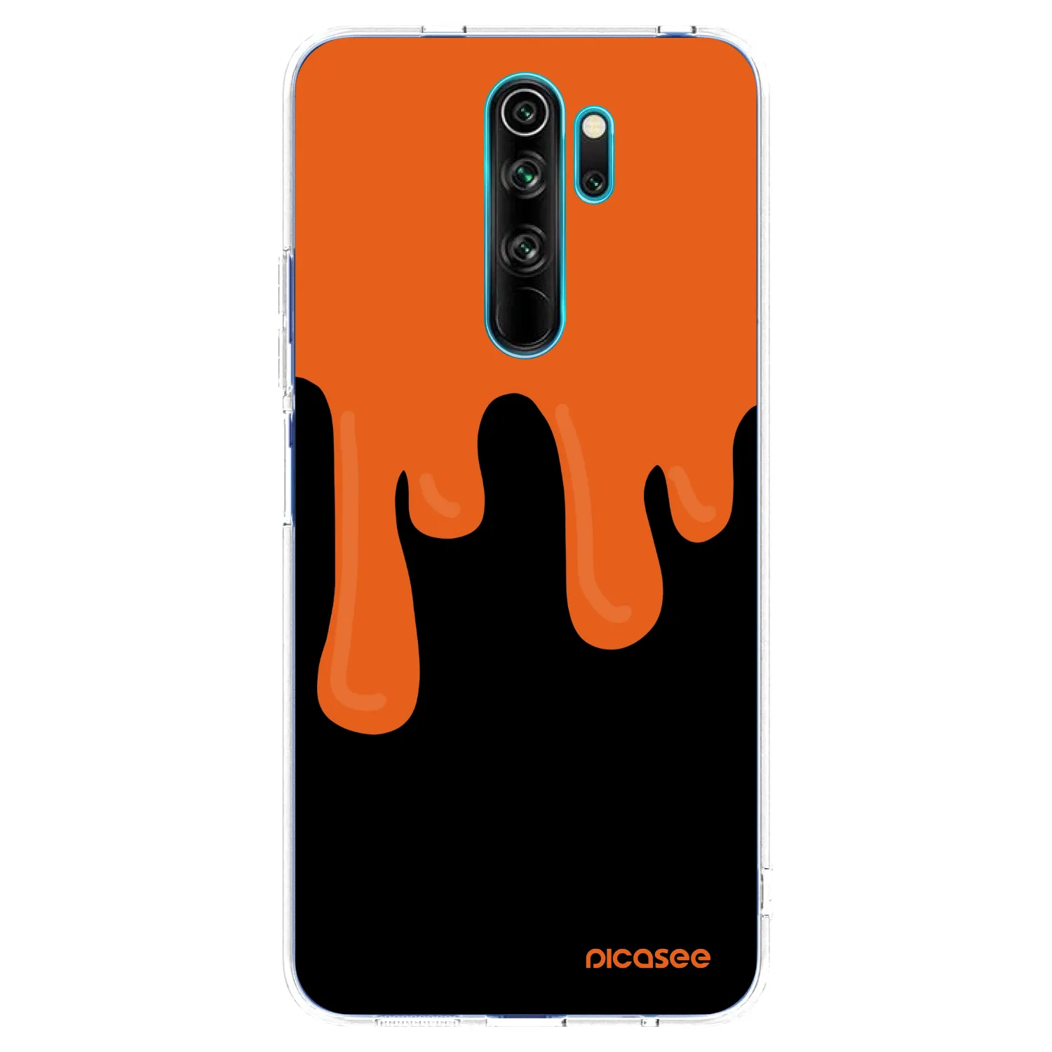 Picasee διαφανής θήκη σιλικόνης Xiaomi Redmi Note 8 Pro - Orange spooky