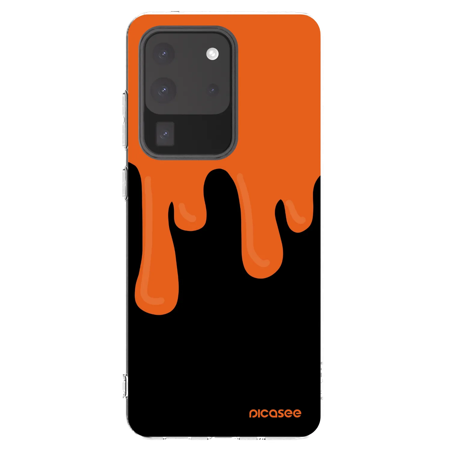 Picasee διαφανής θήκη σιλικόνης Samsung Galaxy S20 Ultra 5G G988F - Orange spooky