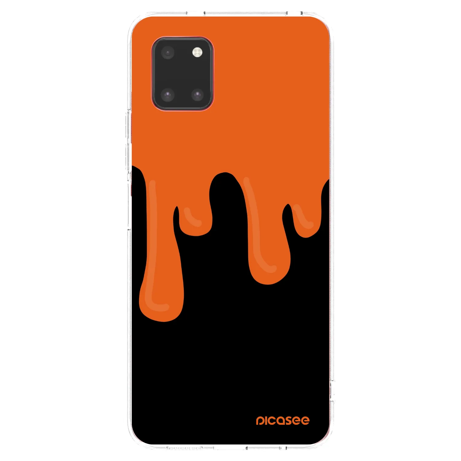 Picasee διαφανής θήκη σιλικόνης Samsung Galaxy Note 10 Lite N770F - Orange spooky