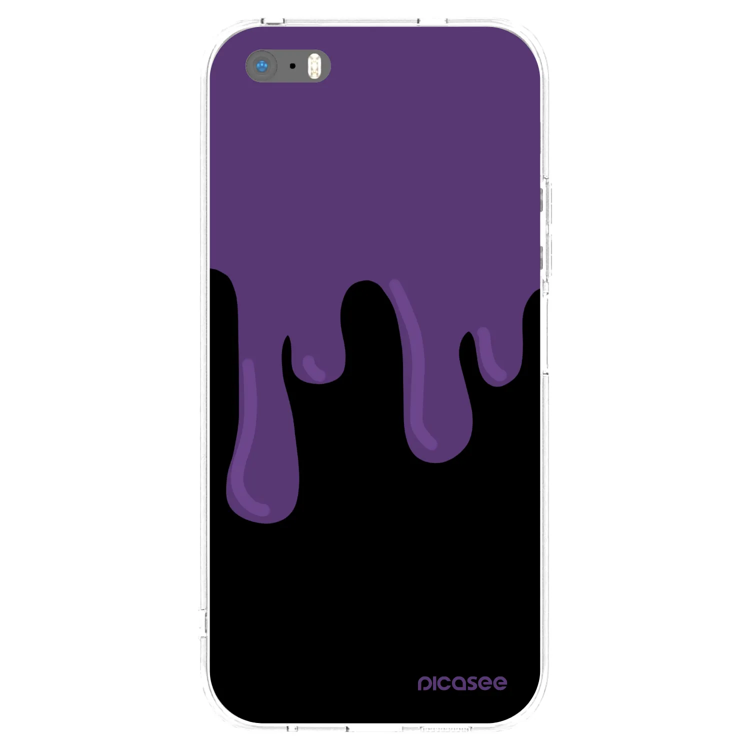 Picasee διαφανής θήκη σιλικόνης Apple iPhone 5/5S/SE - Purple spooky