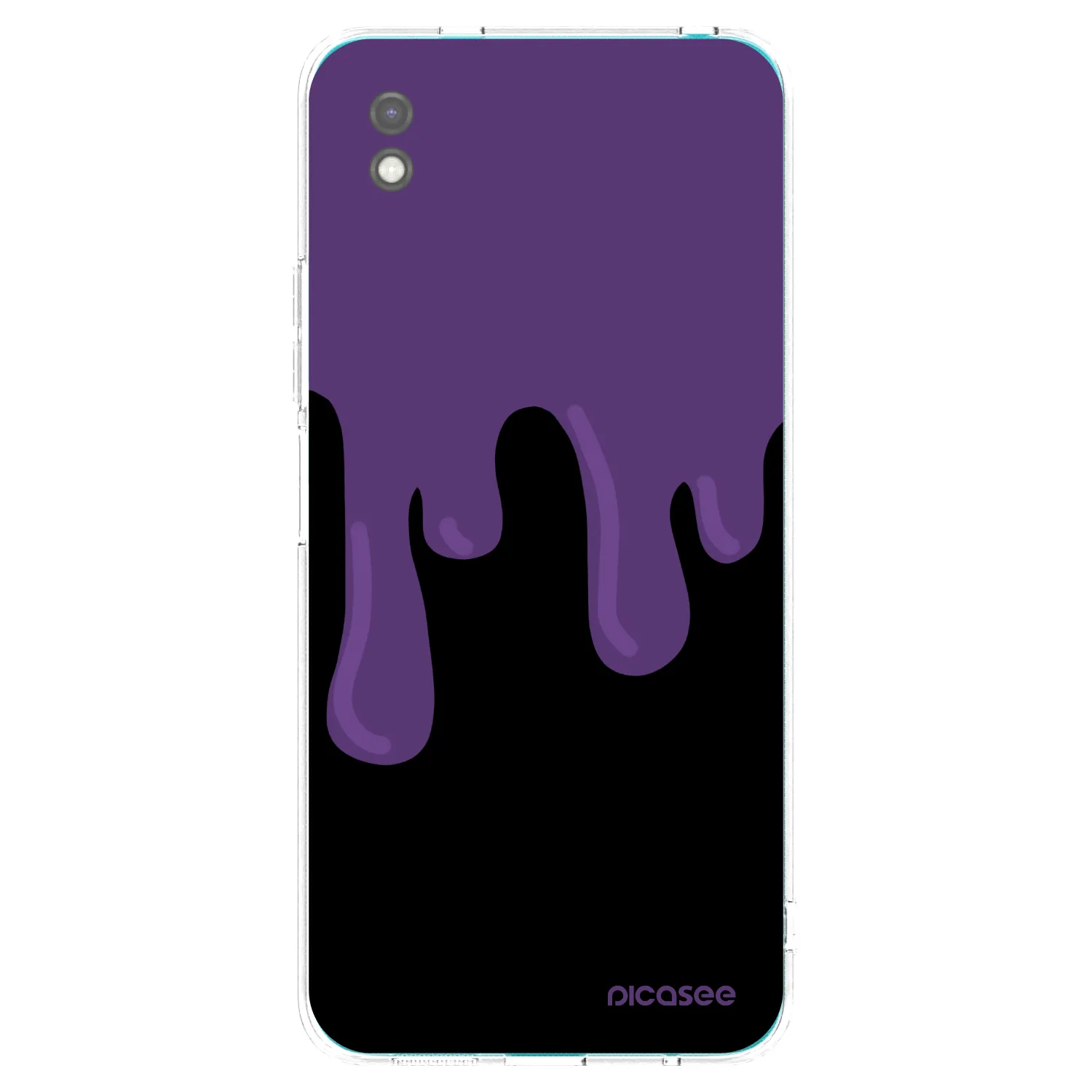 Picasee Μαύρη θήκη σιλικόνης για Xiaomi Redmi 9A - Purple spooky