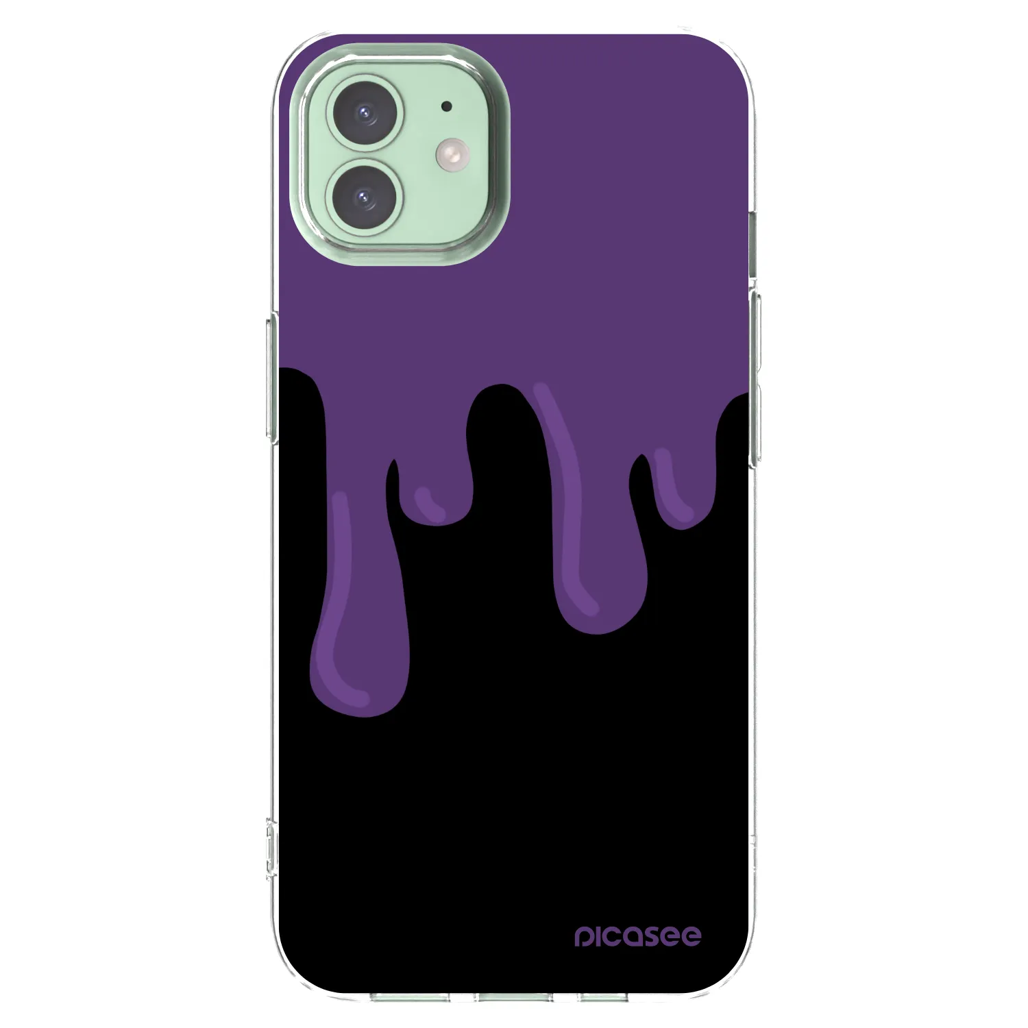 Picasee διαφανής θήκη σιλικόνης Apple iPhone 12 - Purple spooky
