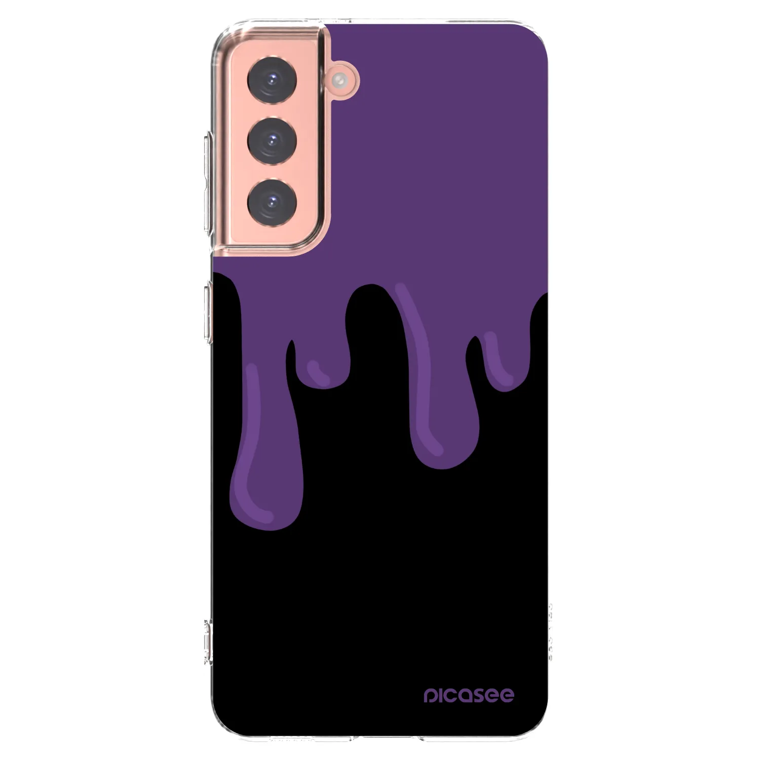 Picasee διαφανής θήκη σιλικόνης Samsung Galaxy S21 5G G991B - Purple spooky