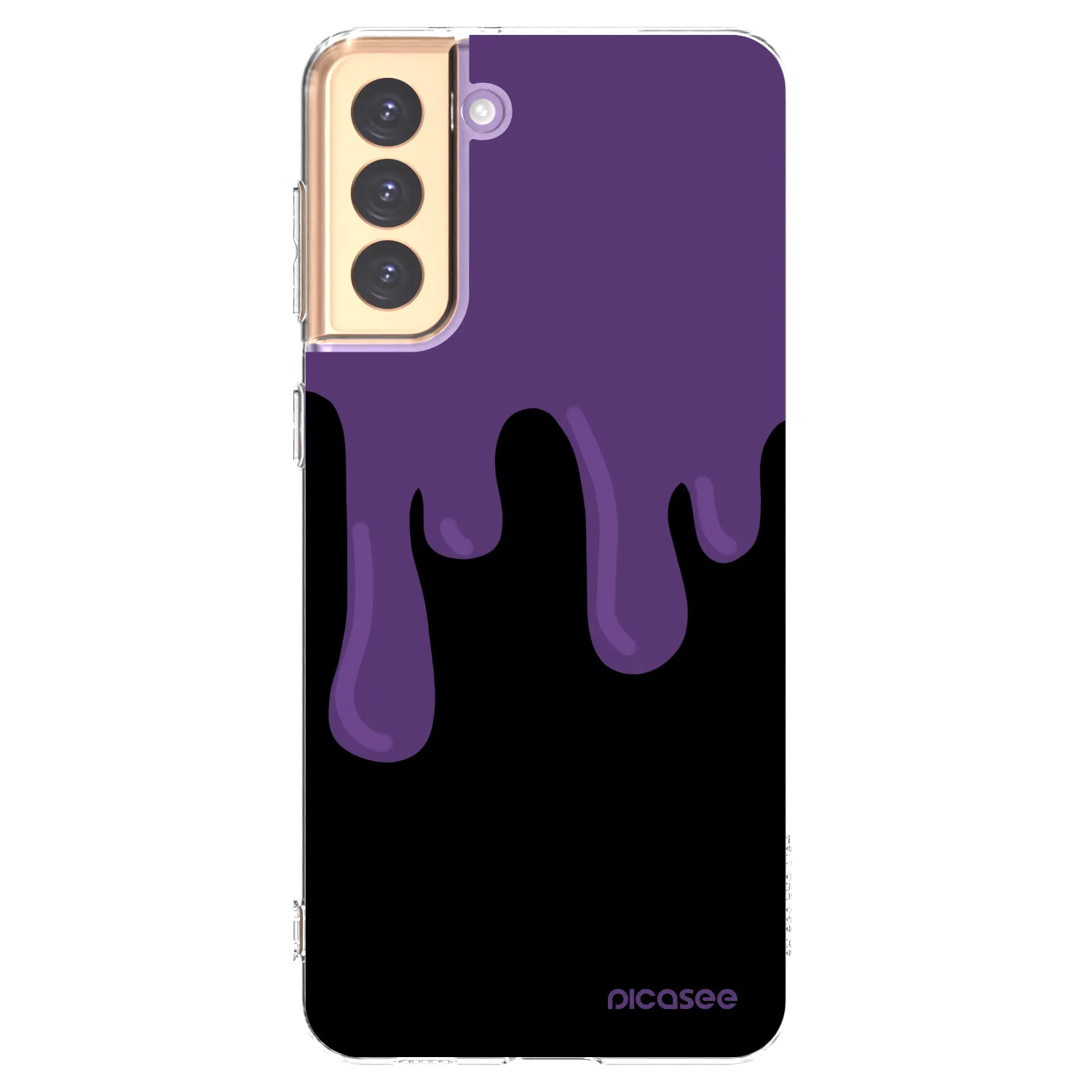 Picasee διαφανής θήκη σιλικόνης Samsung Galaxy S21+ 5G G996F - Purple spooky