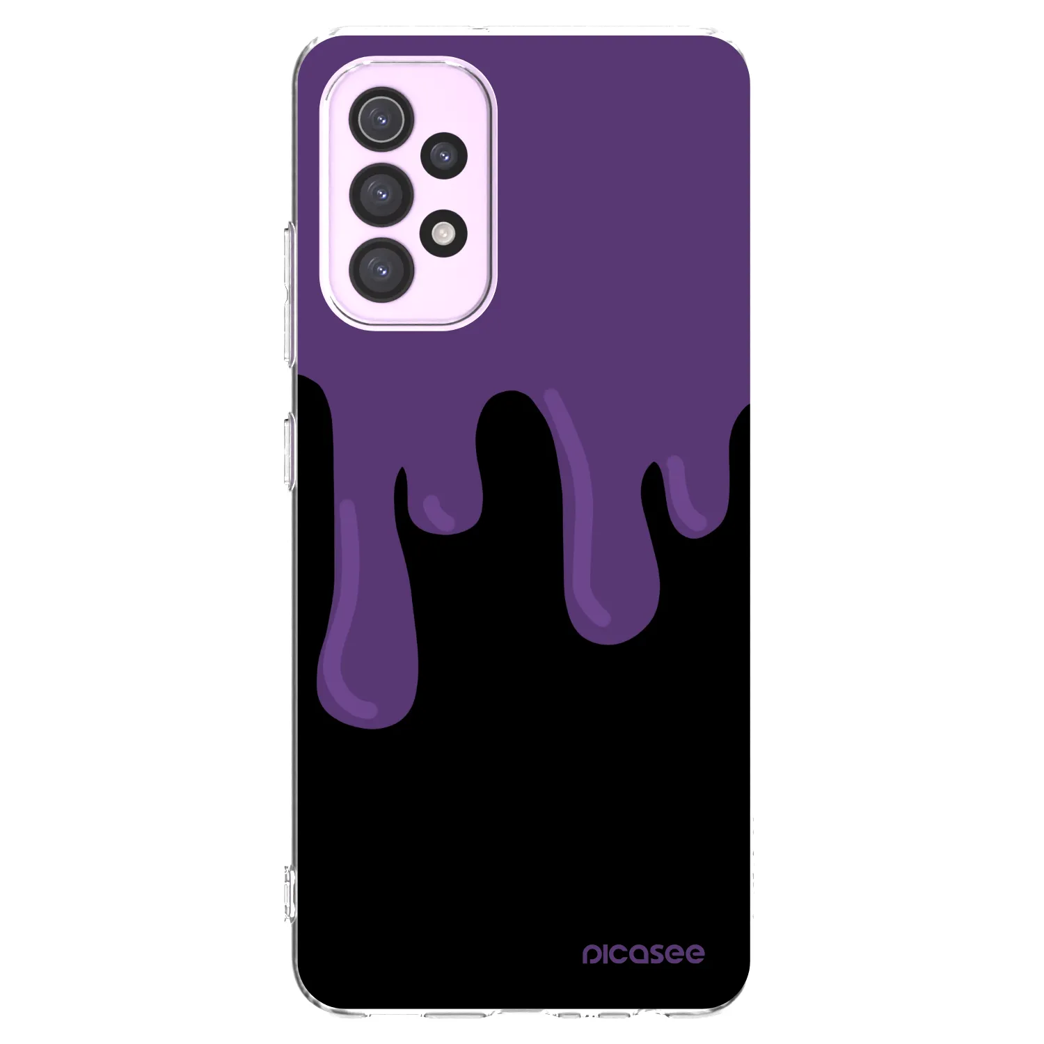 Picasee διαφανής θήκη σιλικόνης Samsung Galaxy A32 5G A326B - Purple spooky