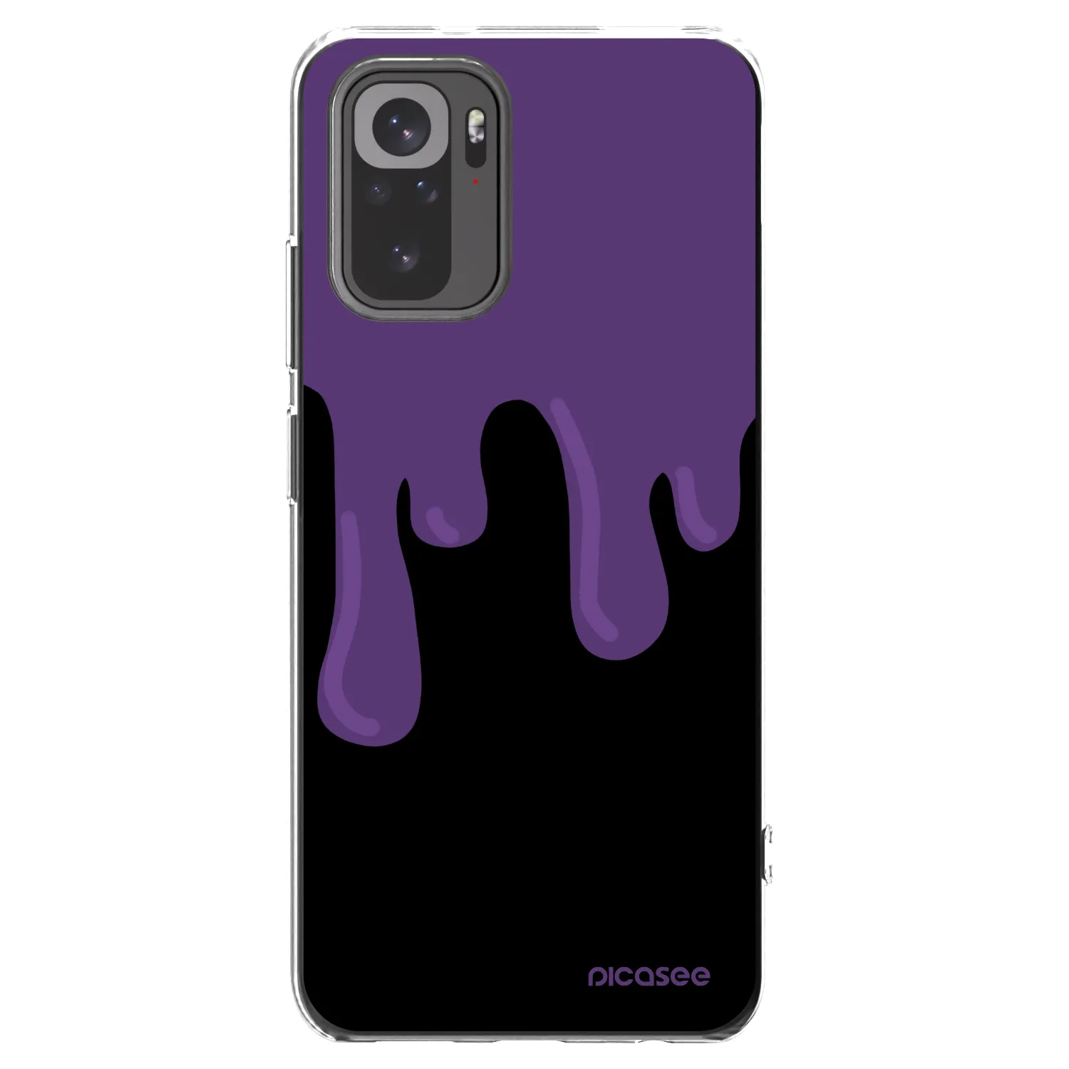 Picasee διαφανής θήκη σιλικόνης Xiaomi Redmi Note 10S - Purple spooky