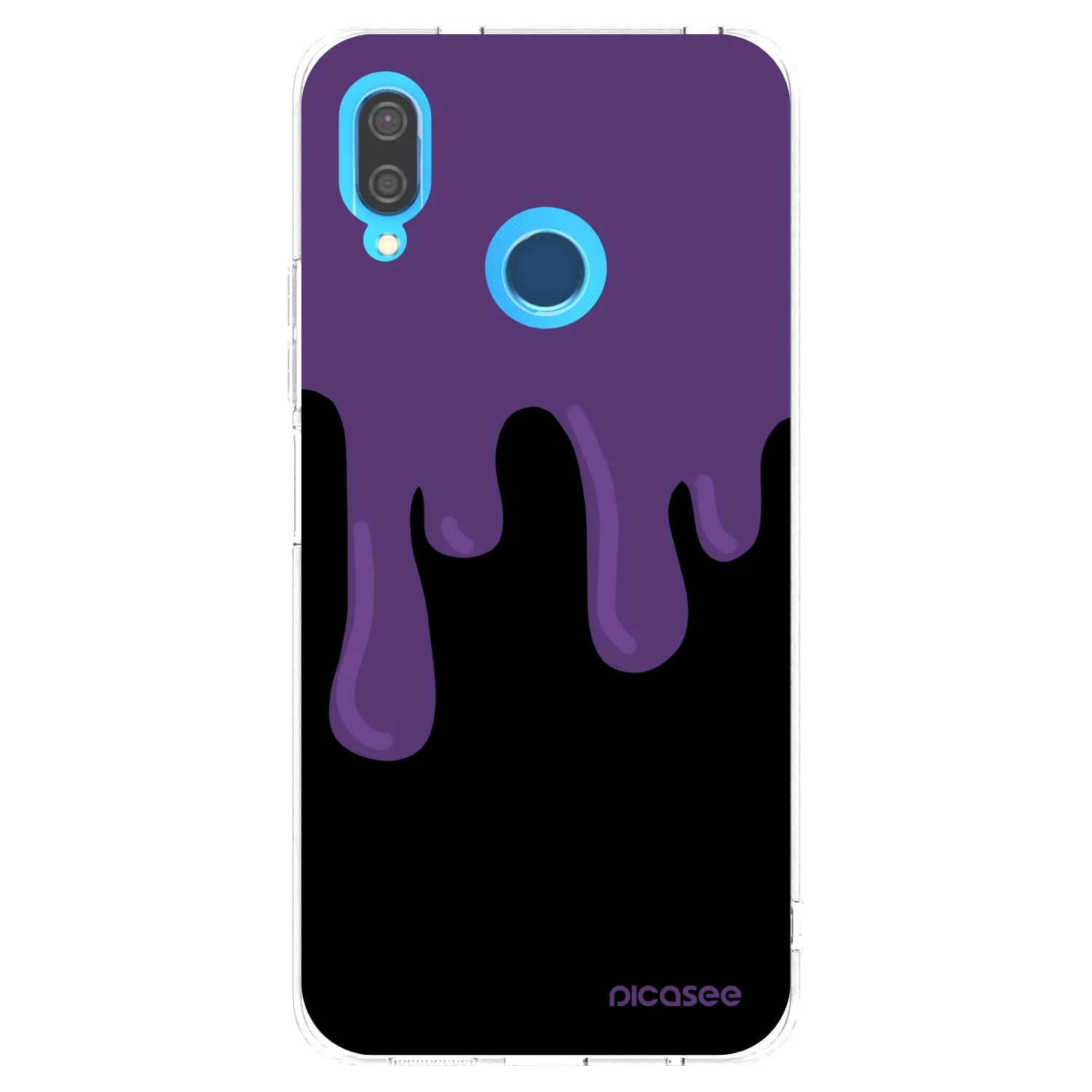 Picasee διαφανής θήκη σιλικόνης Huawei P20 Lite - Purple spooky