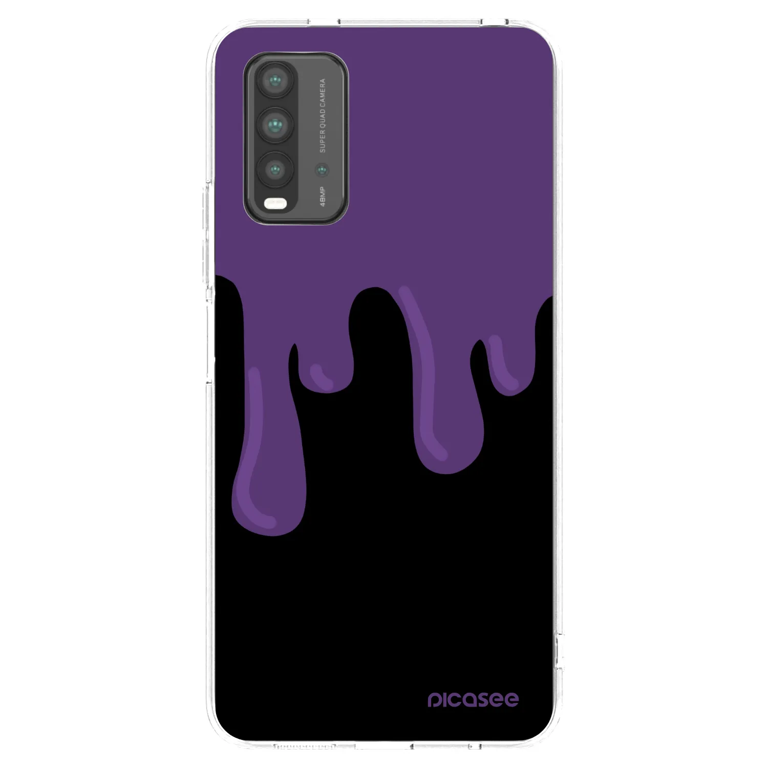 Picasee διαφανής θήκη σιλικόνης Xiaomi Redmi 9T - Purple spooky